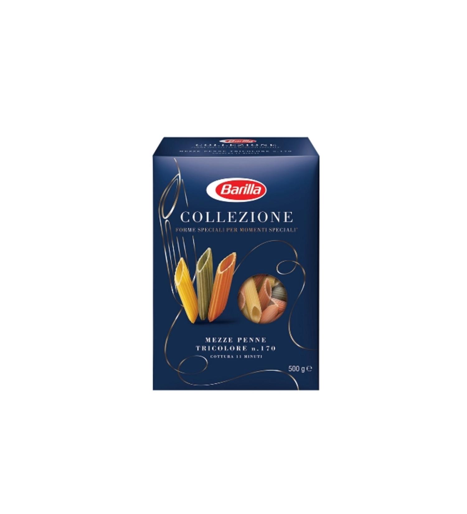 Barilla Mezze Penne Tric. Pasta 500 Gr. (12 PIECES)