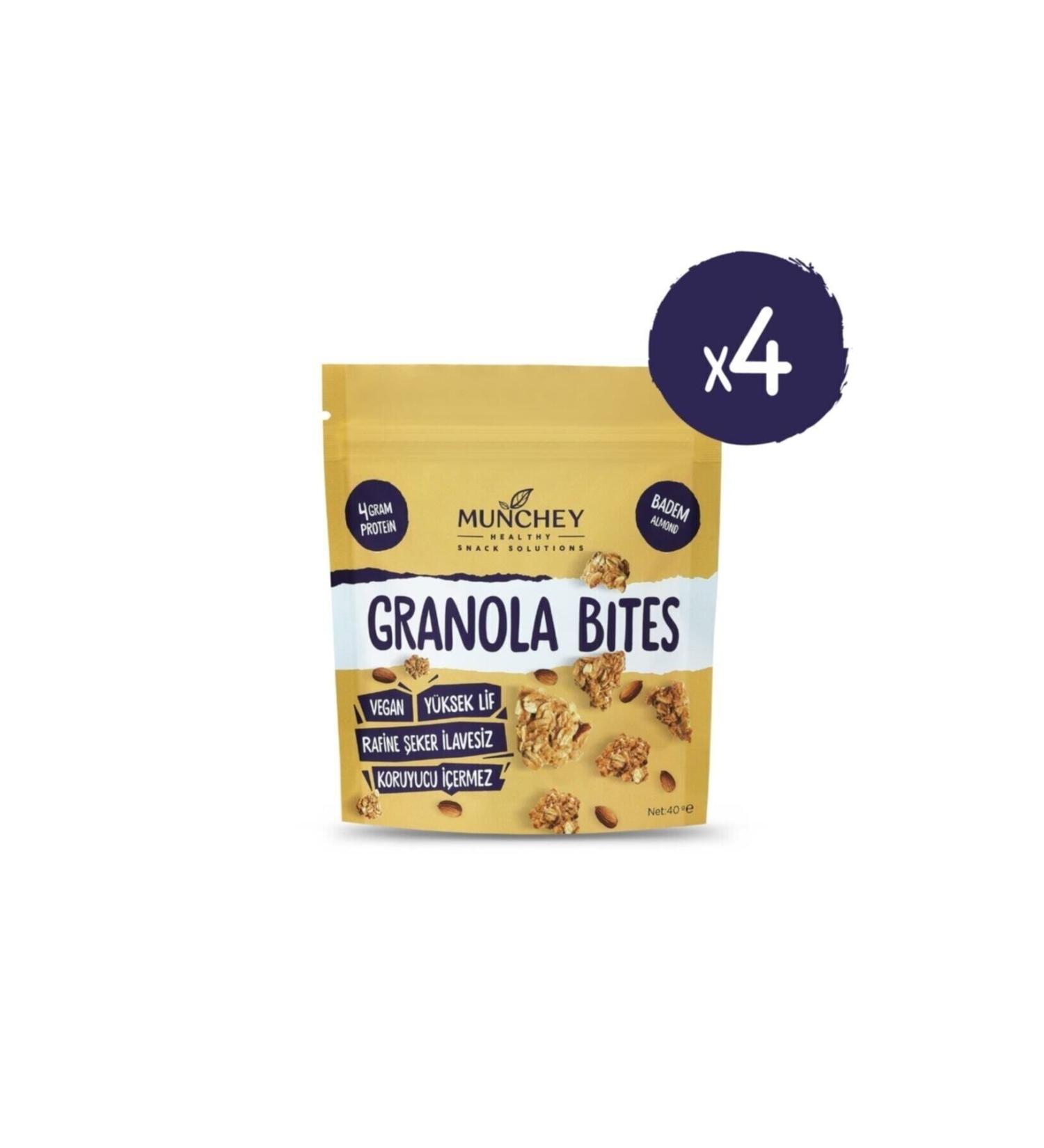 MUNCHEY 4-Pack Almond Granola Bites 160g.
