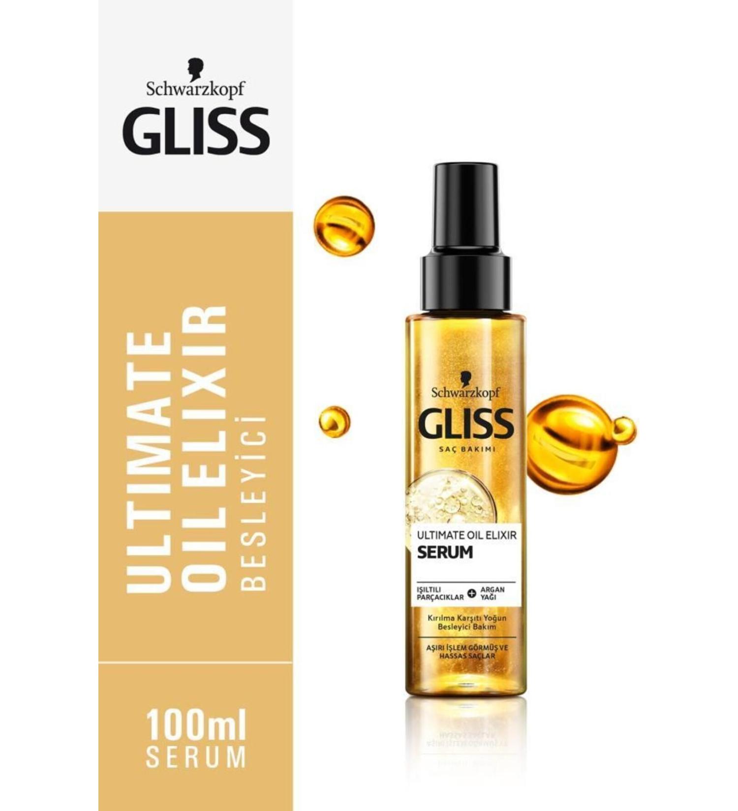 Gliss Schwarzkopf Gliss Ultimate Oil Elixir Care Serum 100 ml - Buy Online on GoSupps.com
