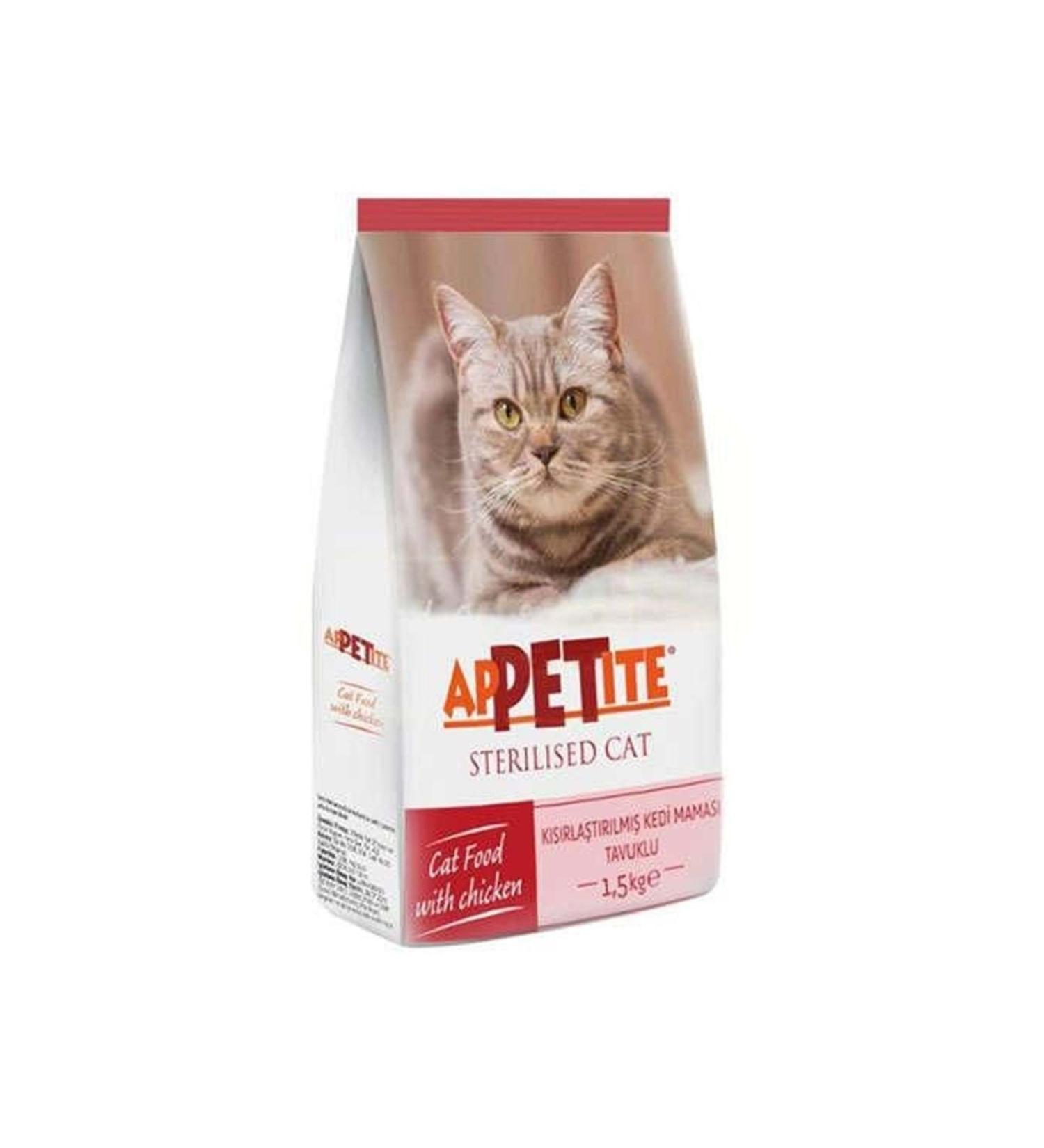 Appettite Appetite Sterilized Cat Food with Chicken 1.5 Kg.