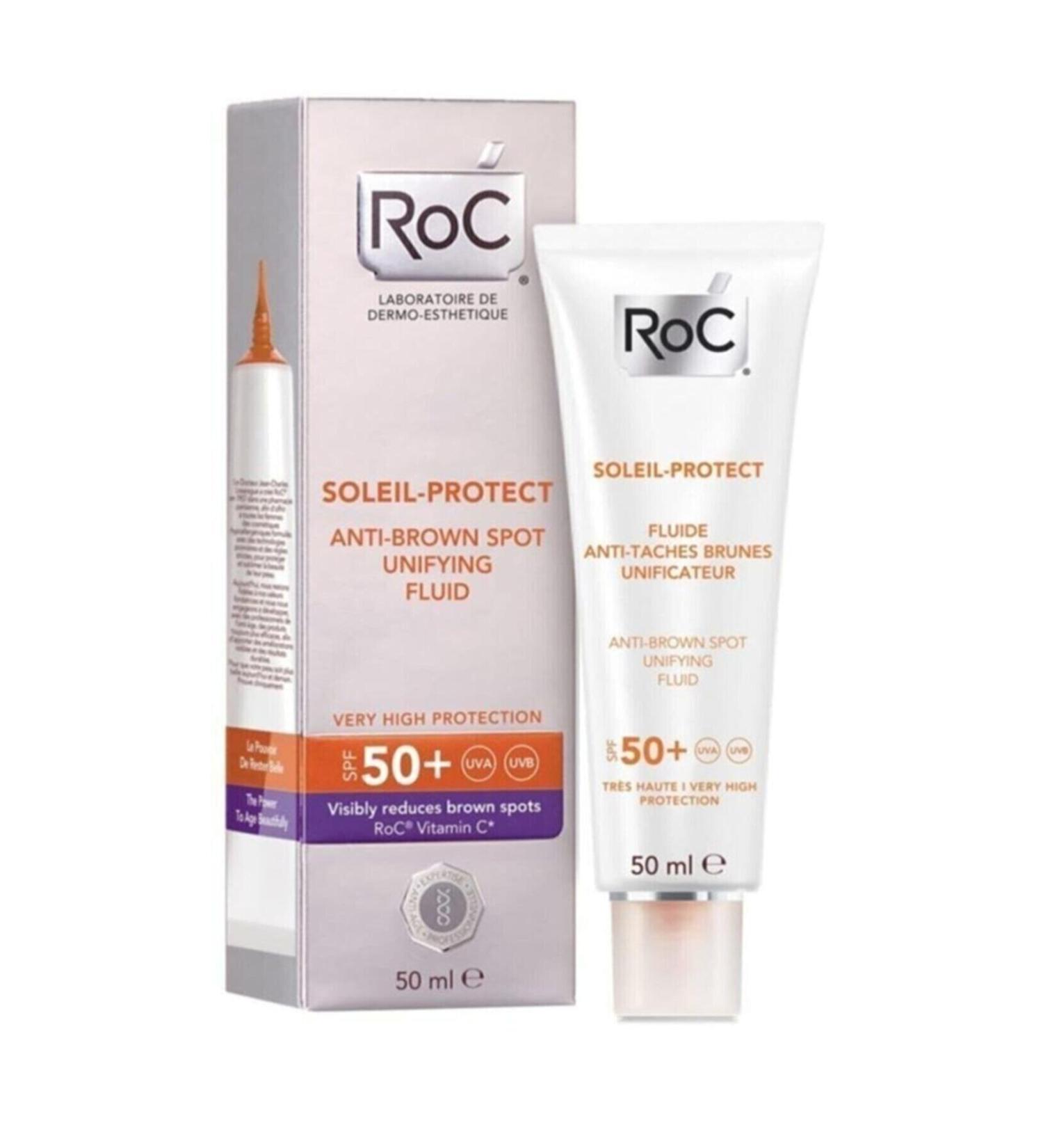Roc Soleil Protect Anti Brown Fluid Spf 50 Anti Brown Stain 50 ml