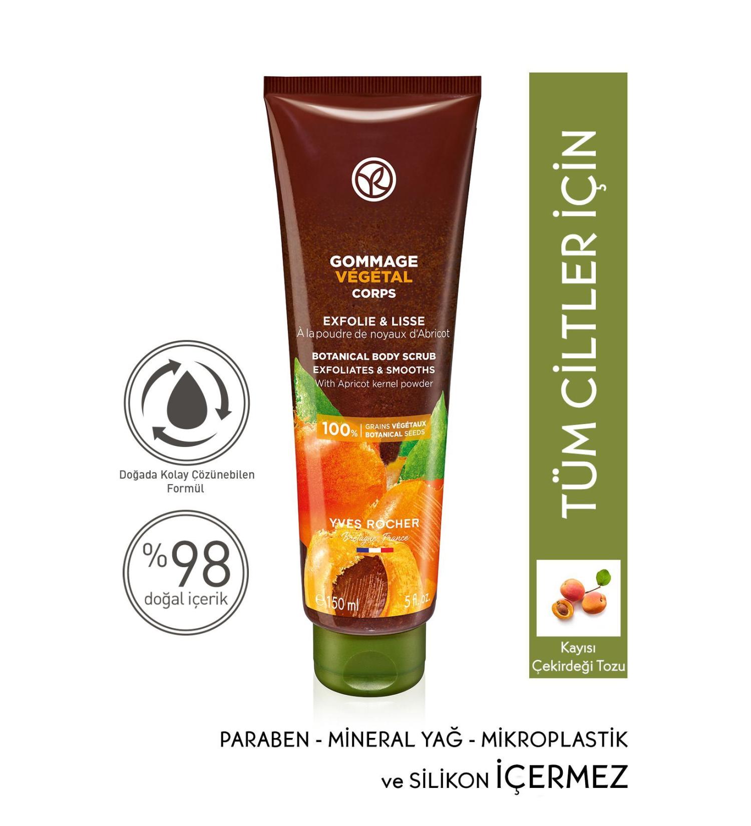 Yves Rocher Moisturizing Purifying Body Scrub - Apricot-150 ml