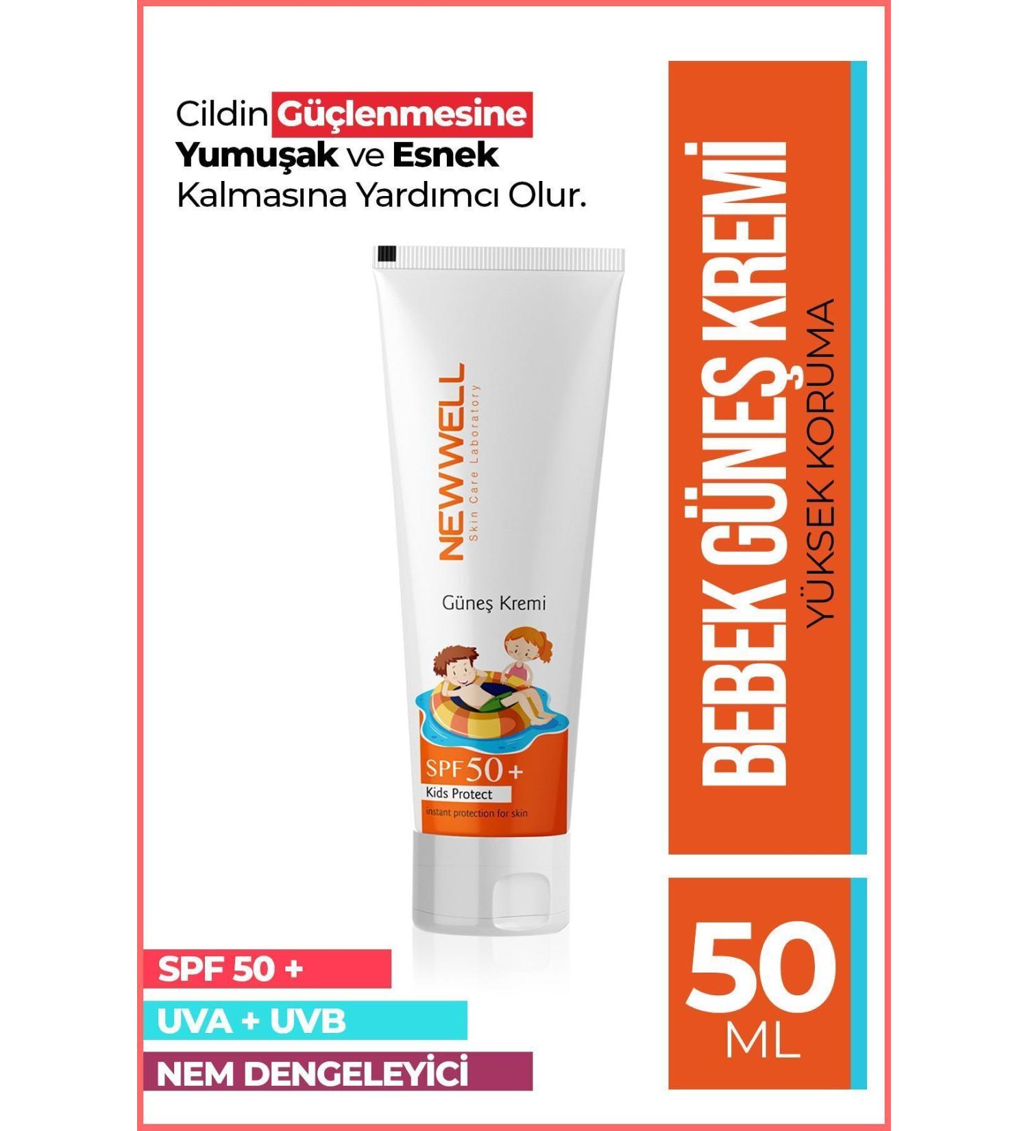 New Well Sunscreen Kids Cream Spf 50+ (50ml) - Buy Online on GoSupps.com