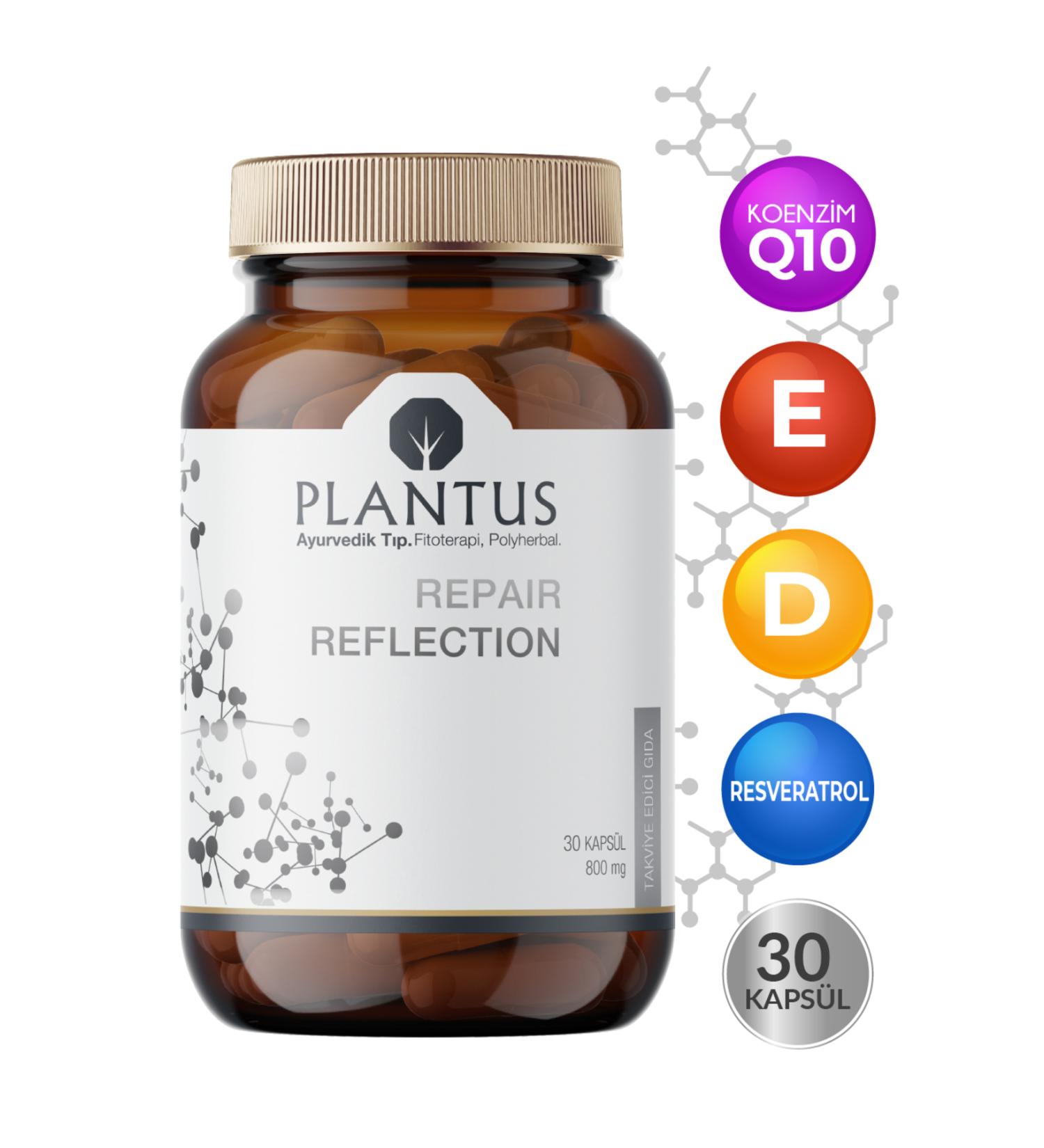 Plantus Repair Reflection -vitamin E Vitamin D Coenzyme Q10 Resveratrol 30 Capsules- Support for Skin Health - Buy Online on GoSupps.com