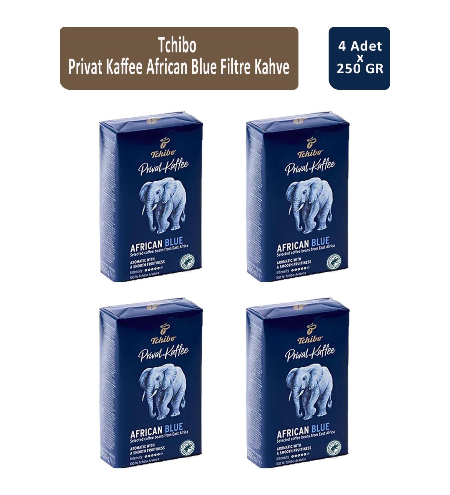 Tchibo Privat African Blue Filter Coffee 250 gr x 4 Pieces