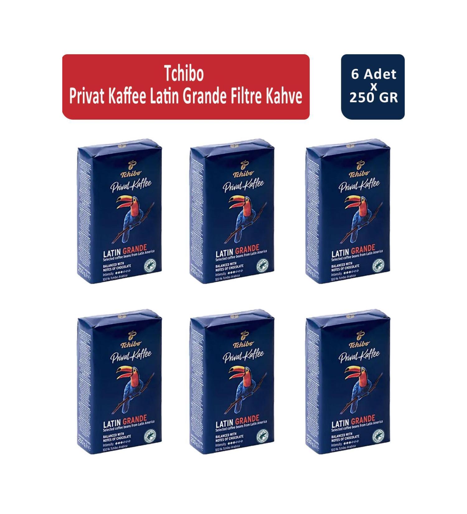 Tchibo Privat Latin Grande Filter Coffee 250 gr x 6 Pieces