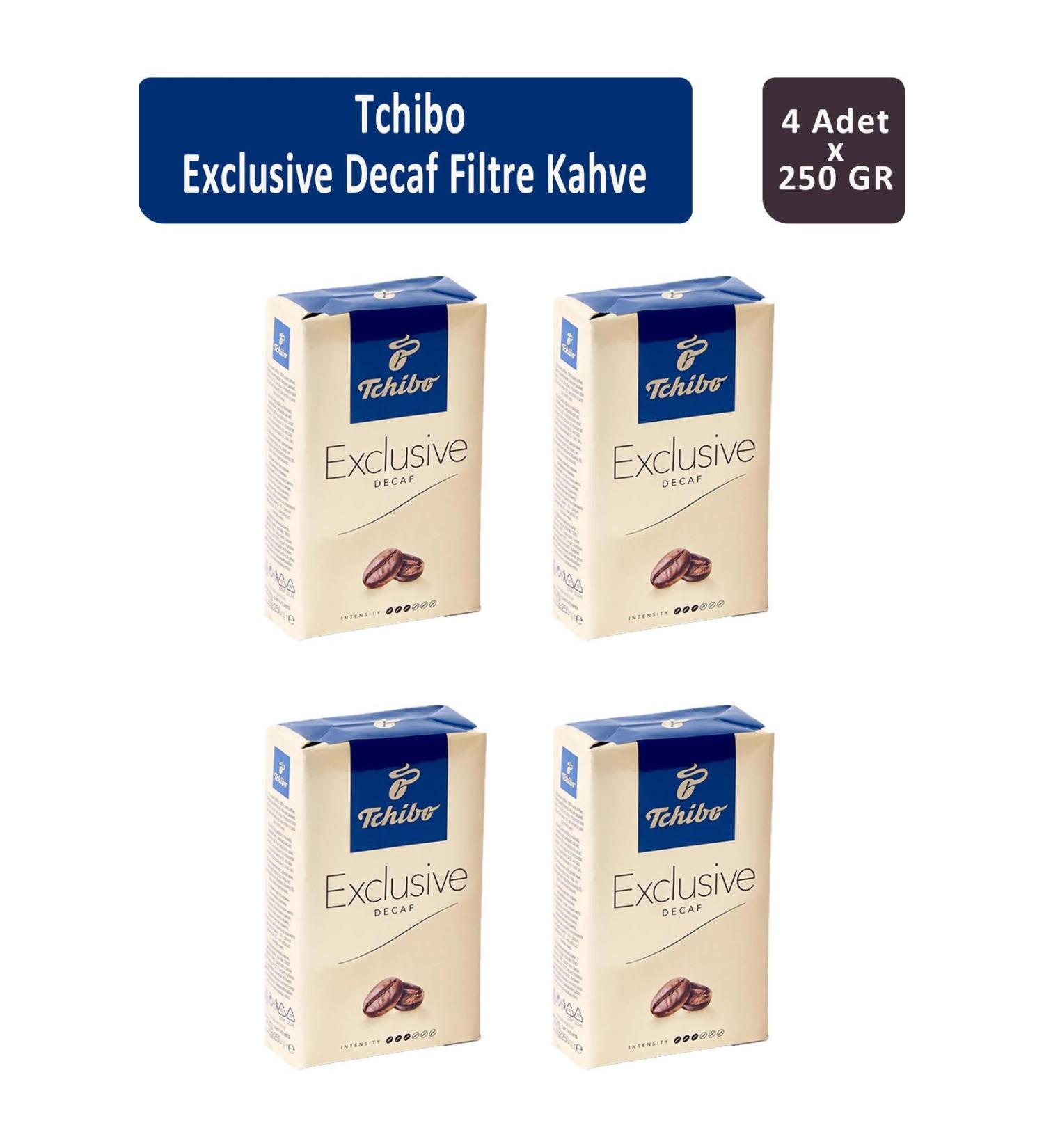Tchibo Exclusive Decaf Filter Coffee 250 gr x 4 Pieces