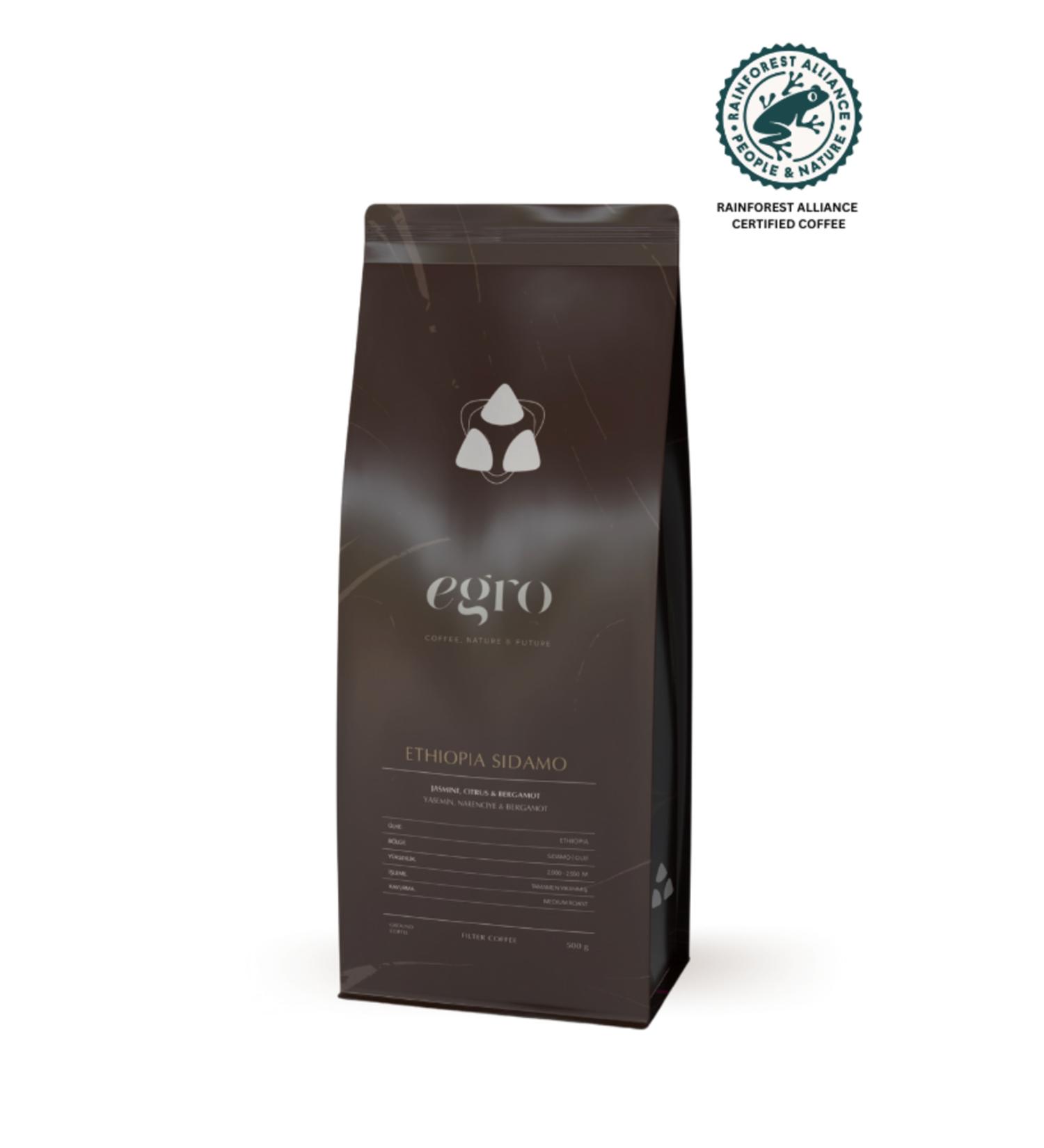 EGRO Ethiopia Sidamo - 500 G Coffee Beans