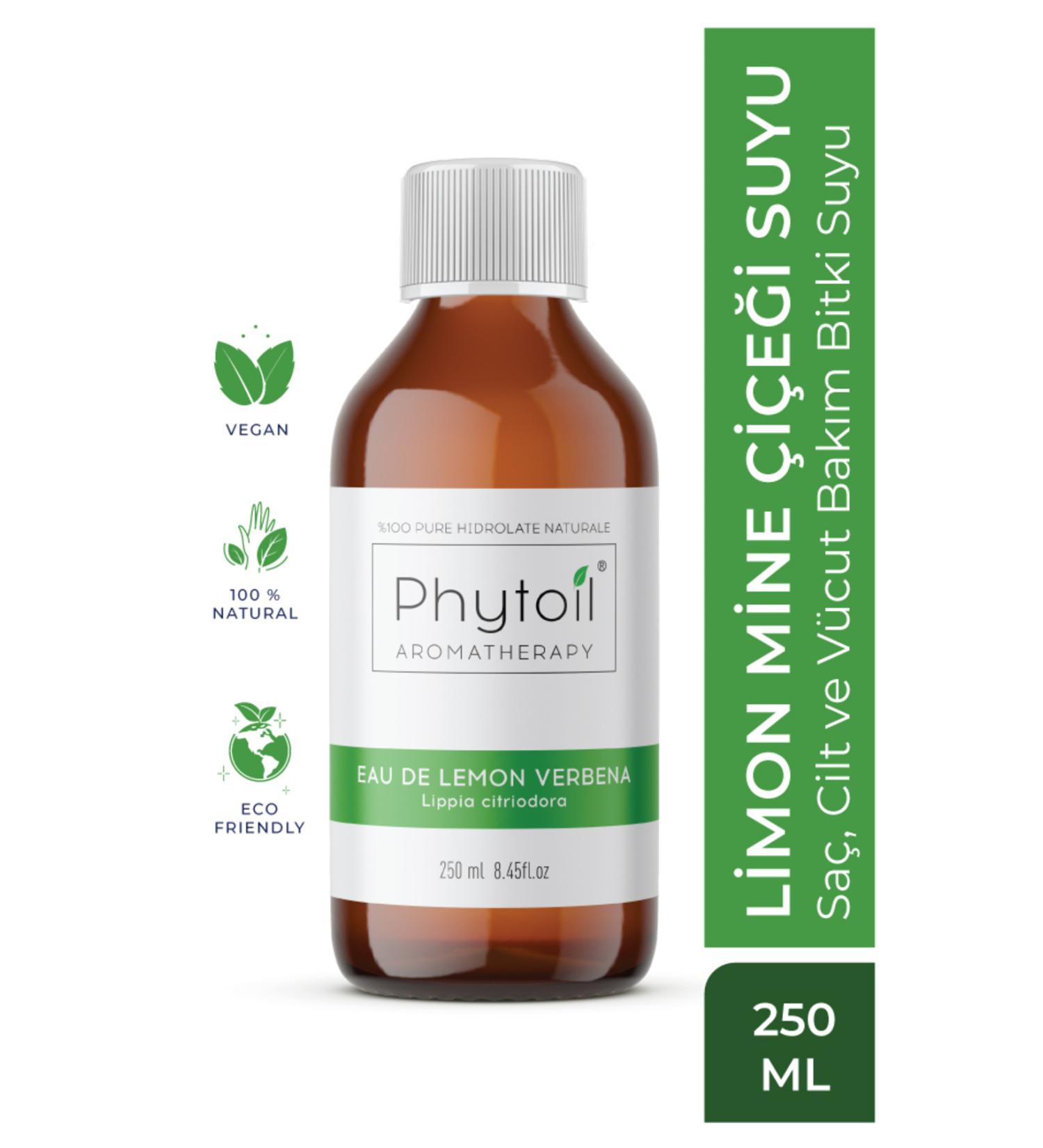 phytoil Organic Lemon Verbena Water - Hair Skin and Body Care Plant Water - Eau De Lemon Verbena 250 ml