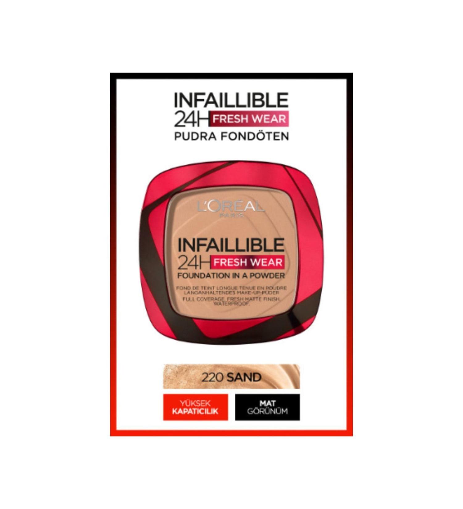 L'Oreal Paris Powder Infaillible 24h Fresh Wear No:220