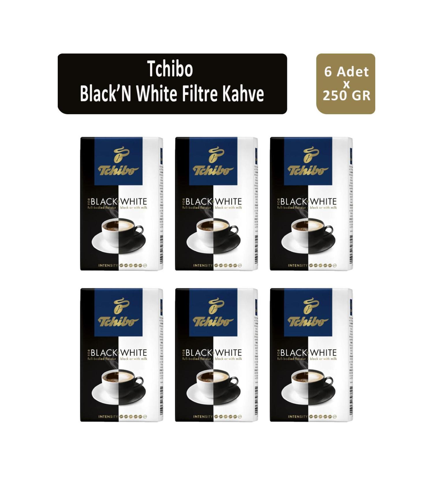 Tchibo Black'N White Filter Coffee 250 gr x 6 Pieces - Buy Online on GoSupps.com