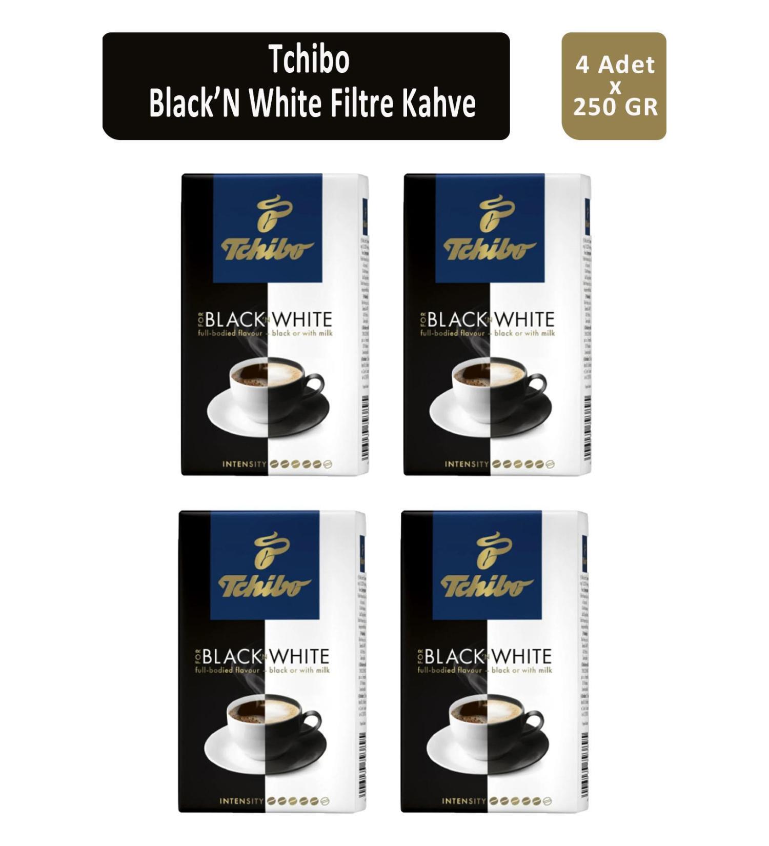 Tchibo Black'N White Filter Coffee 250 gr x 4 Pieces - Buy Online on GoSupps.com