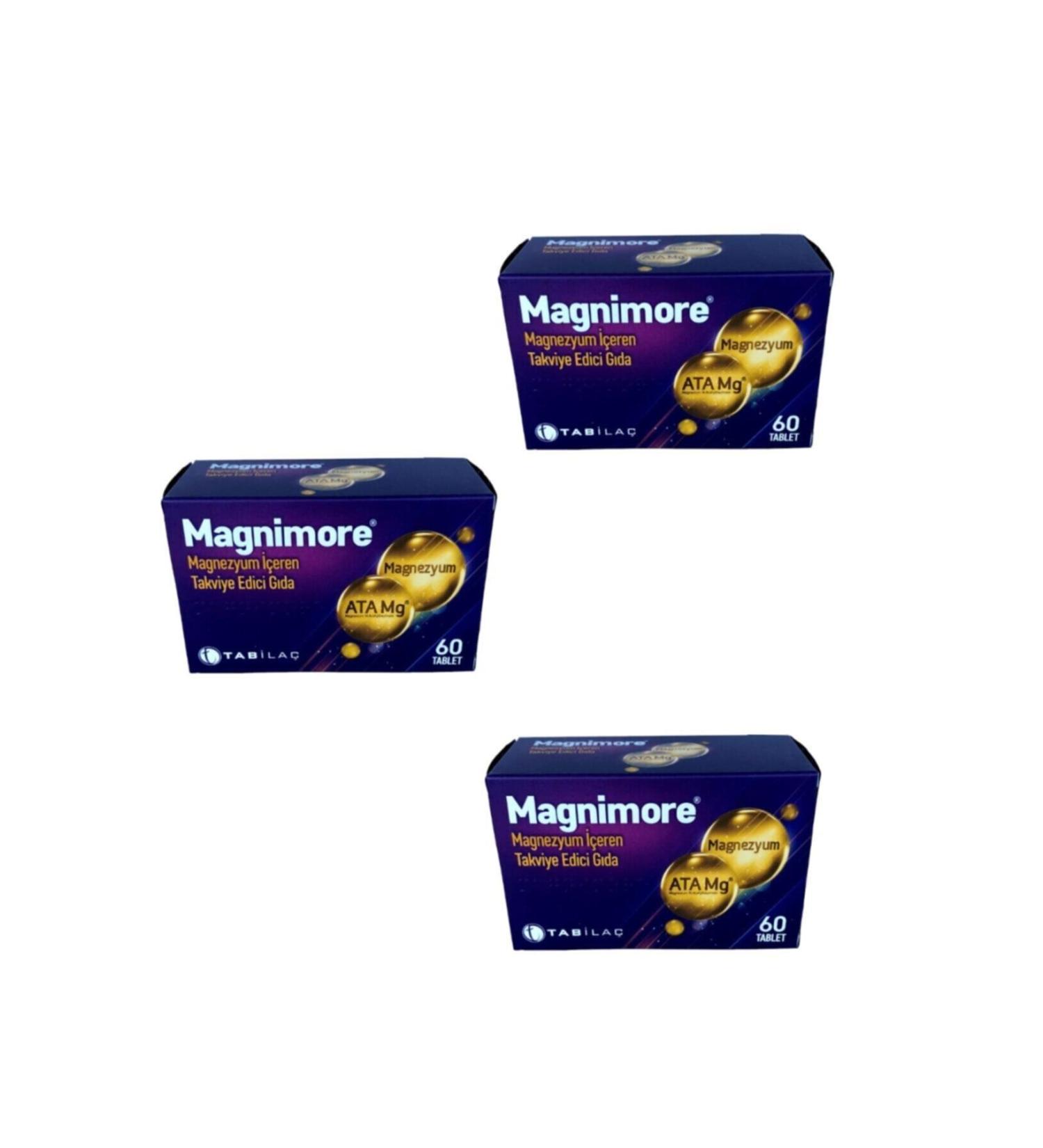 Magnimore Plus Supplementary Food 60 Tablets 3 Pieces