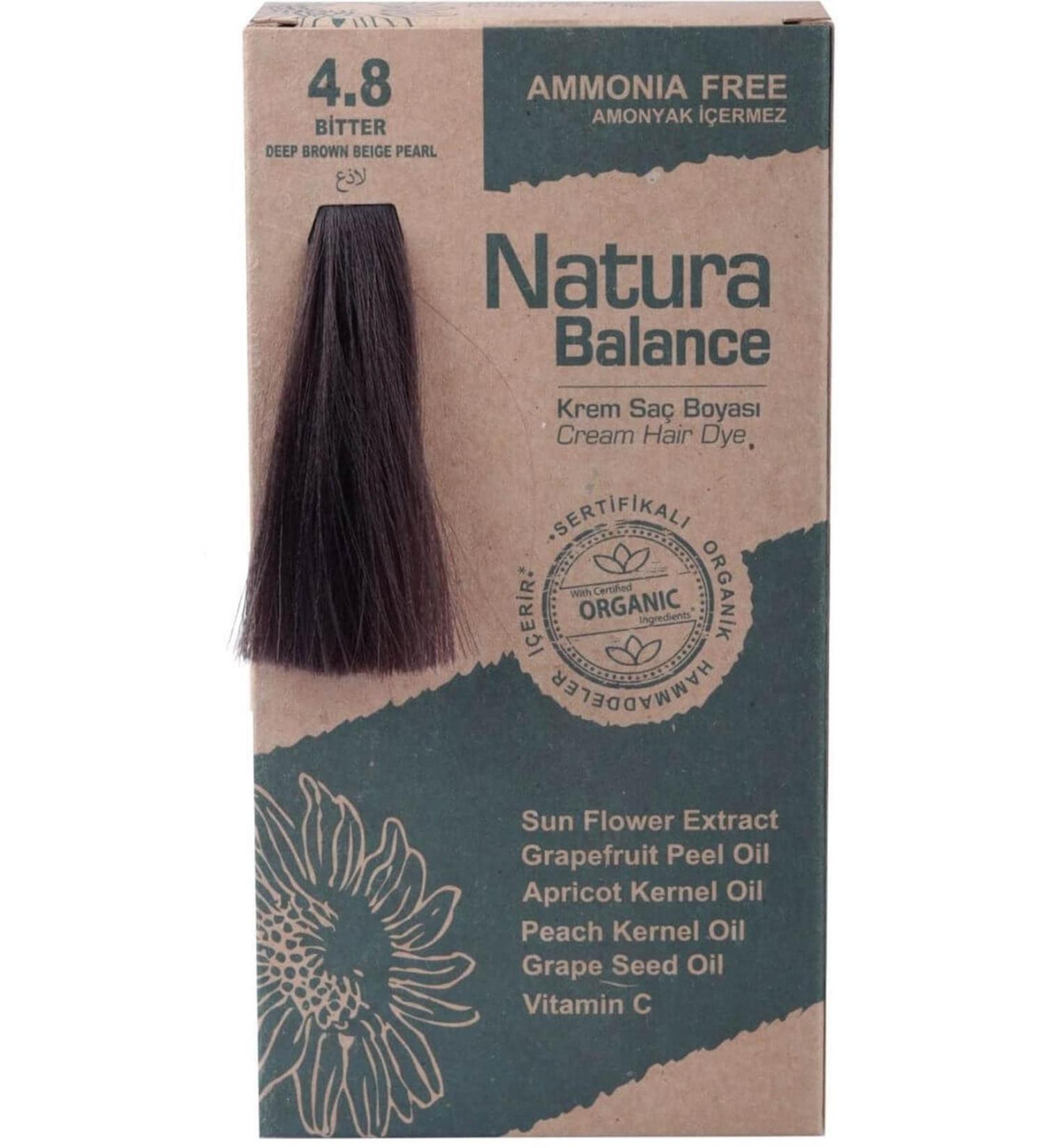 NATURABALANCE Natura Balance 4.8 Bitter Organic Cream Hair Dye