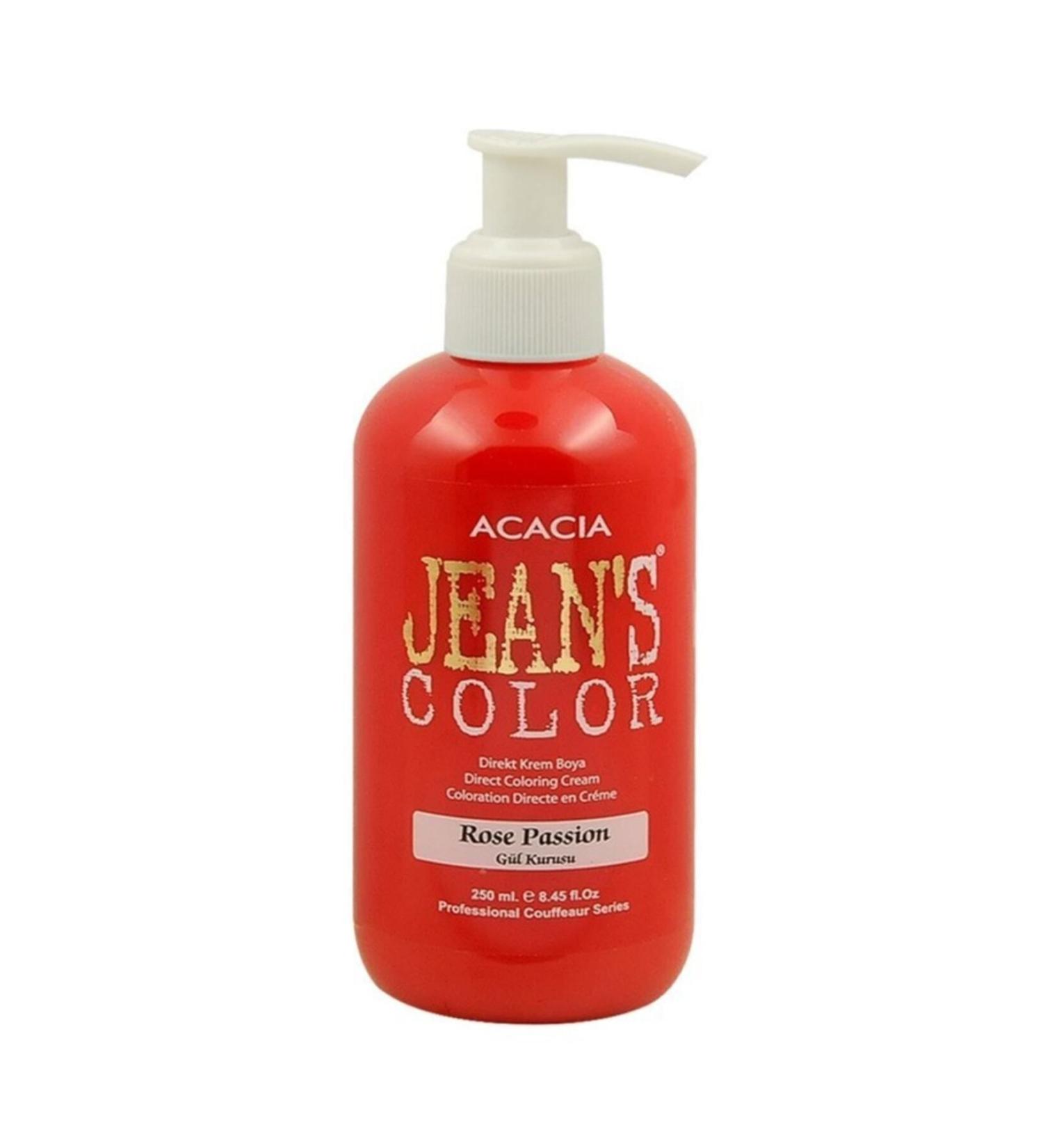 Acacia Jean's Color Rose Dusty 250ml. Rose Passion Ammonia-Free Balayage Color Hair Dye