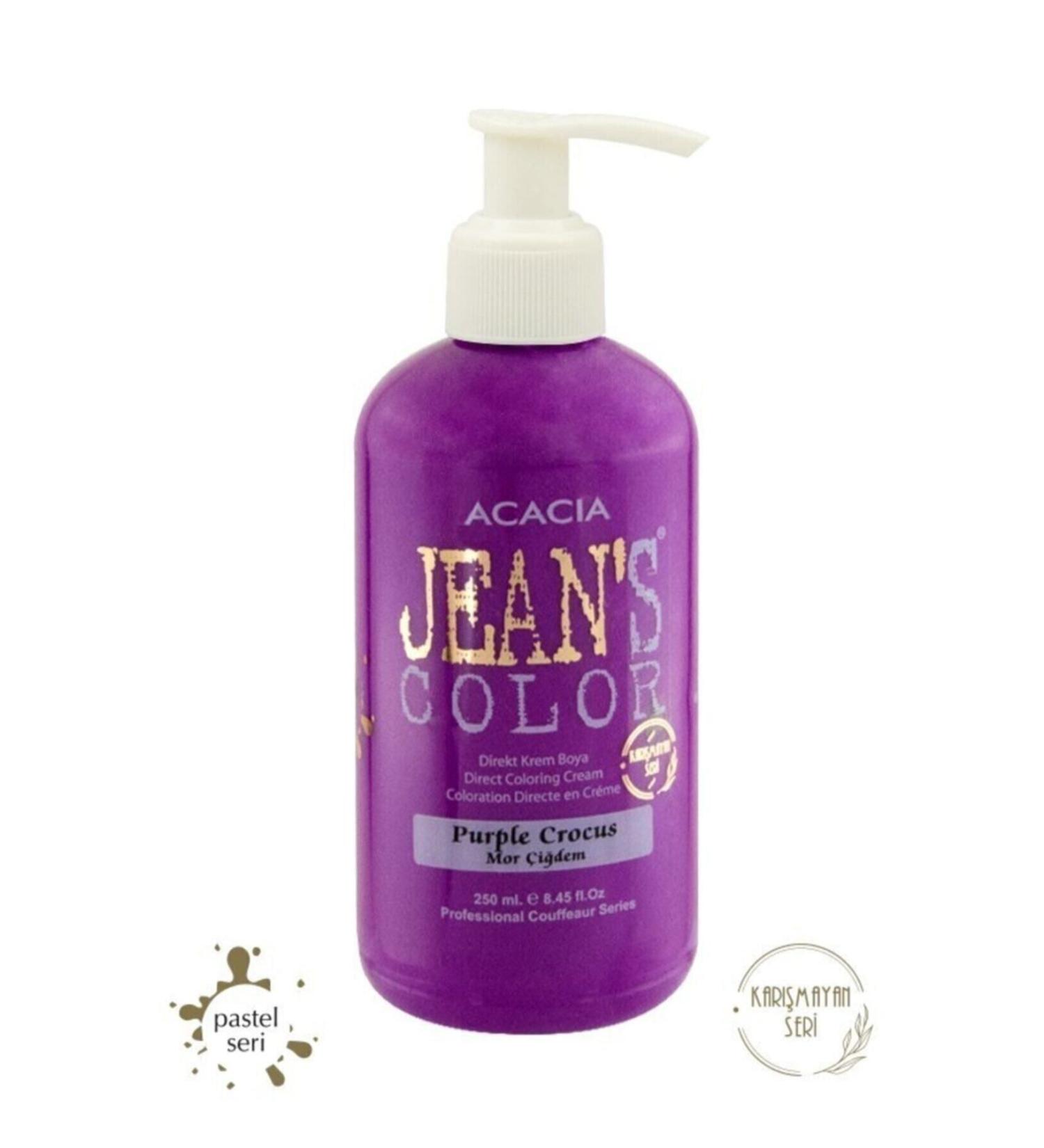 Acacia Jean's Color Purple Crocus 250 Ml.purple Crocus Pastel Ammonia-Free Balayage Color Hair Dye