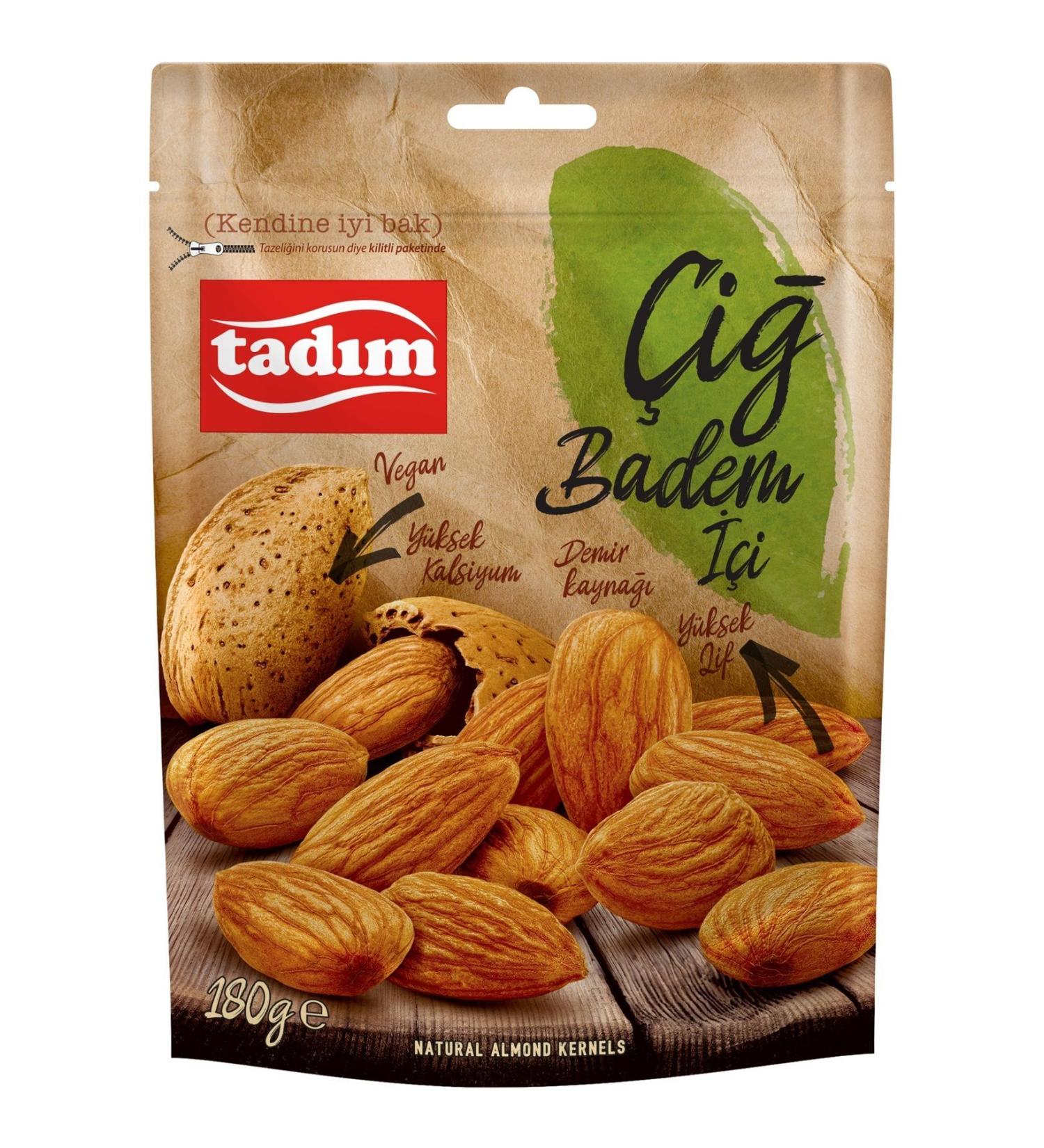 Tad m TADIM RAW ALMOND 180gr X 12 PIECES