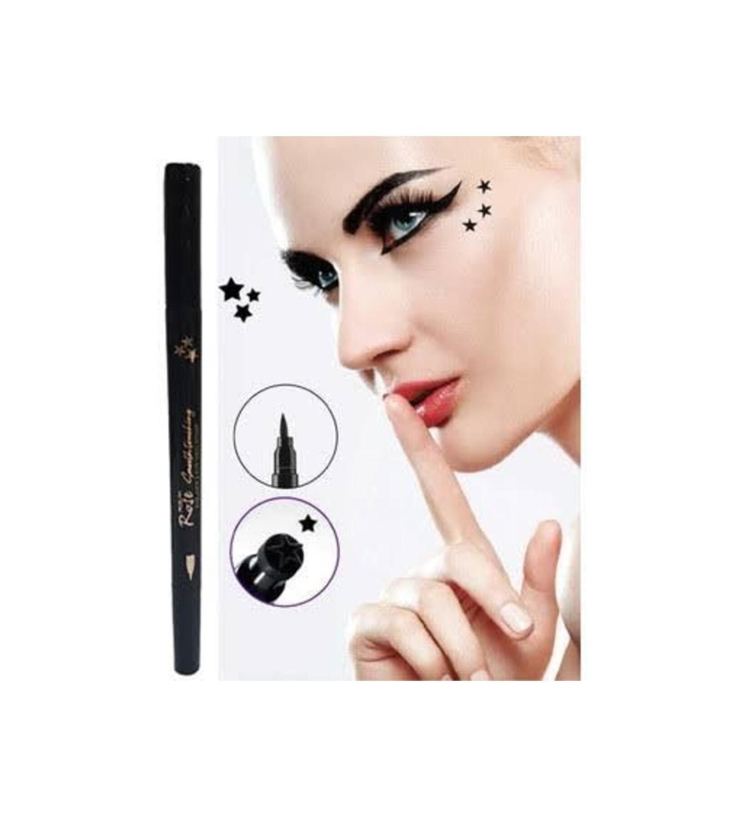 Rosess Rose Double Sided Star Patterned Pencil Eyeliner