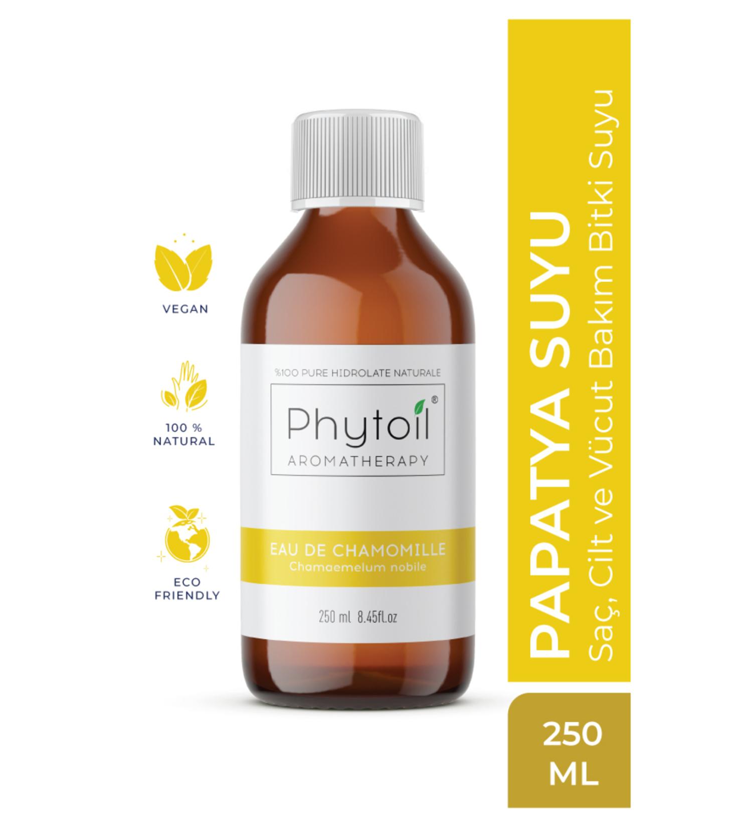 phytoil Organic Chamomile Water - Hair Skin and Body Care Plant Water - Eau De Chamomille 250 ml