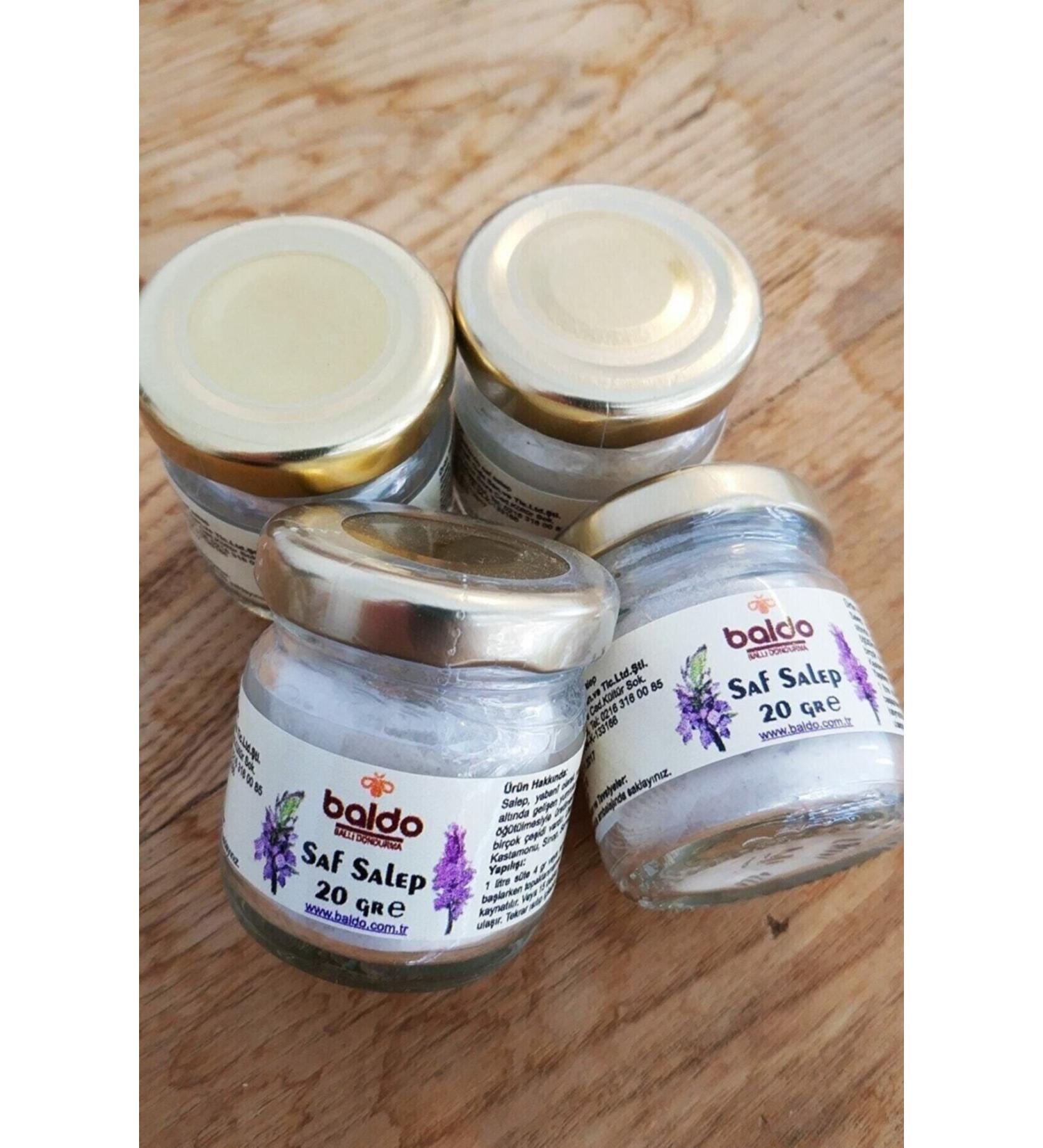 Baldo Organic Pure Salep Glass Jar 20 gr