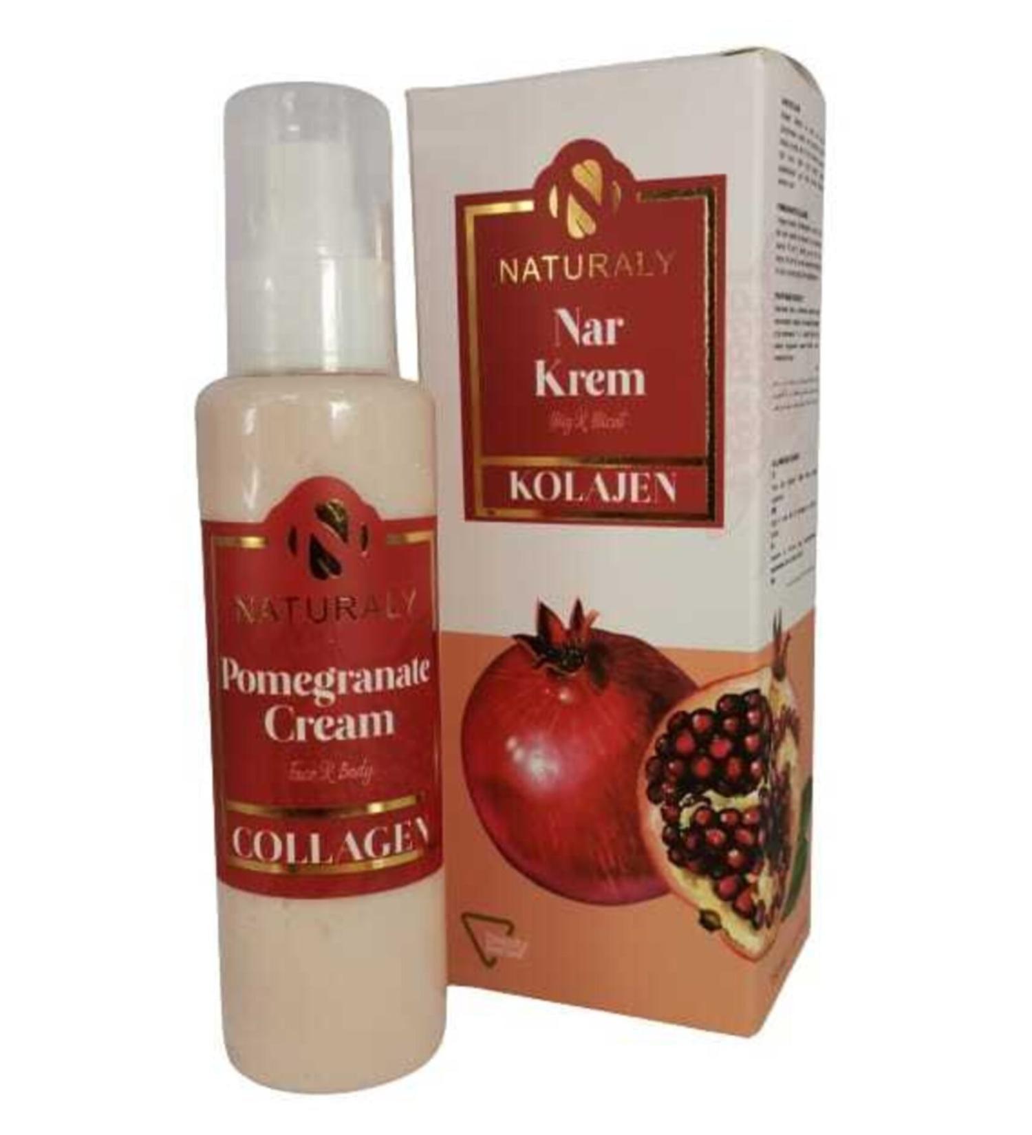 naturaly Pomegranate Collagen Face Body Cream 150 ml