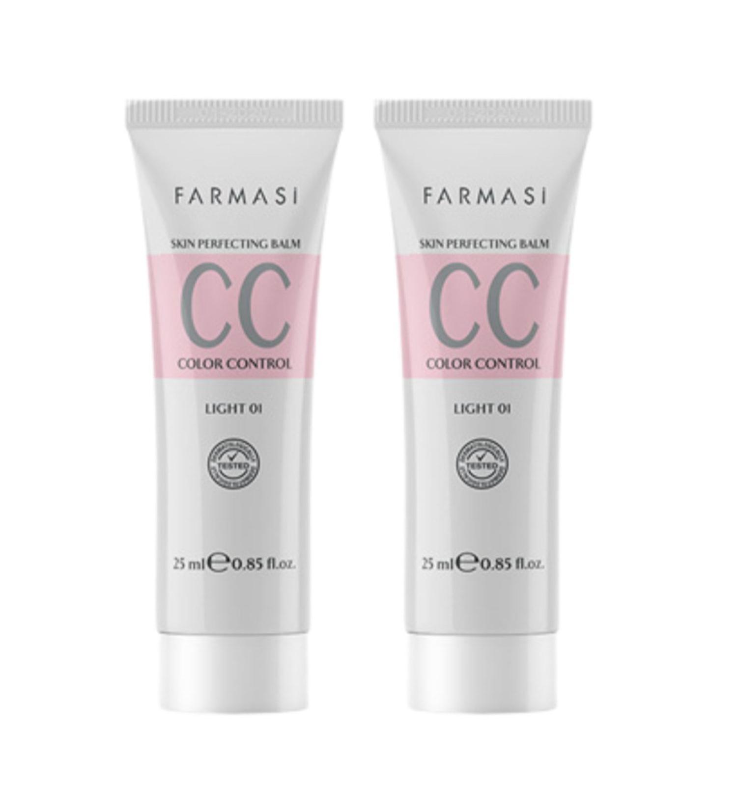 Farmasi CC Cream- All In One- Light Color 01 25 Ml- 2 Pack