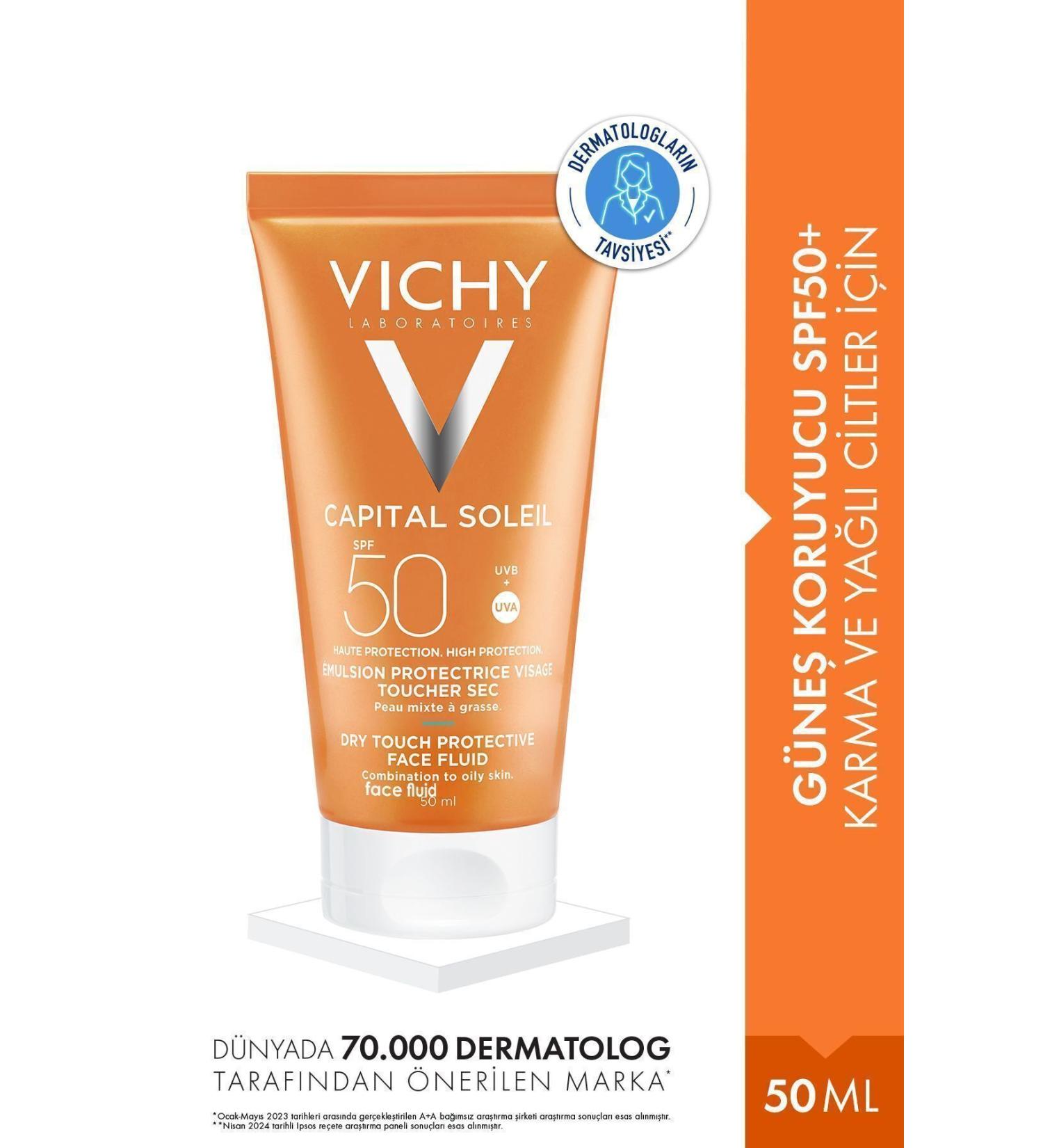 Vichy IDEAL SOLE L COMB NAT ON AND O LY SK N SPF50 SUNSCREEN EMULS ON 50ML DEMBA4776