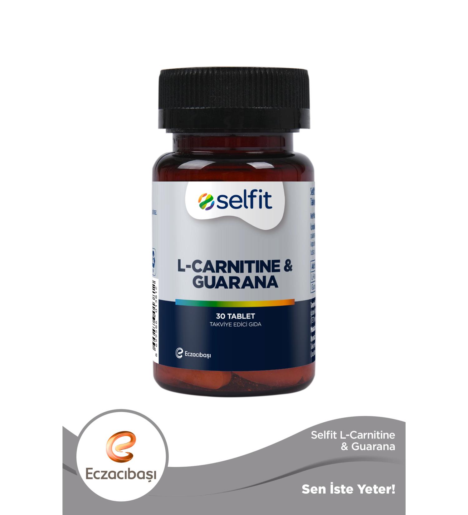 Selfit L-Carnitine & Guarana 30 Tablets - Buy Online on GoSupps.com
