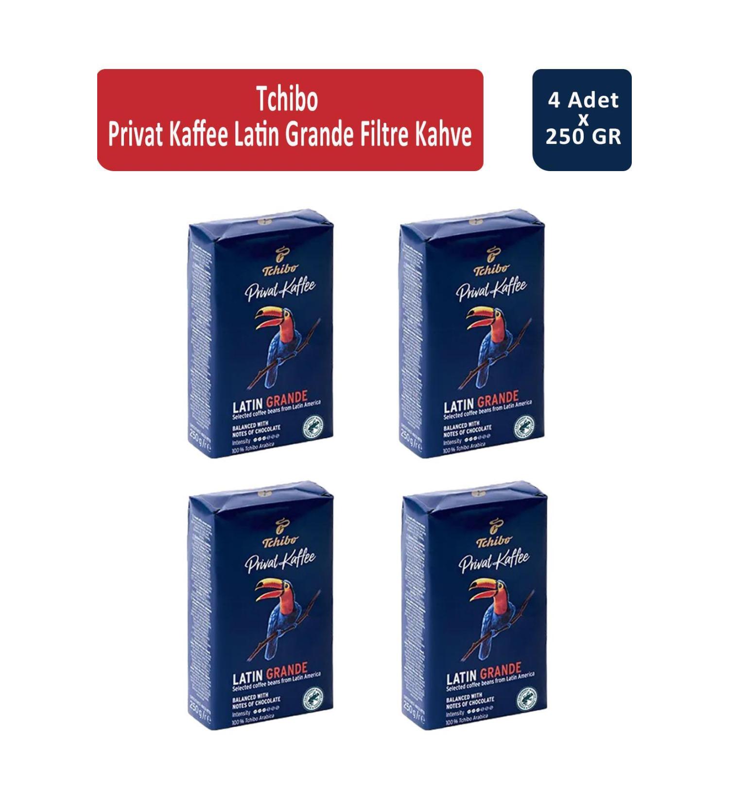 Tchibo Privat Latin Grande Filter Coffee 250 gr x 4 Pieces