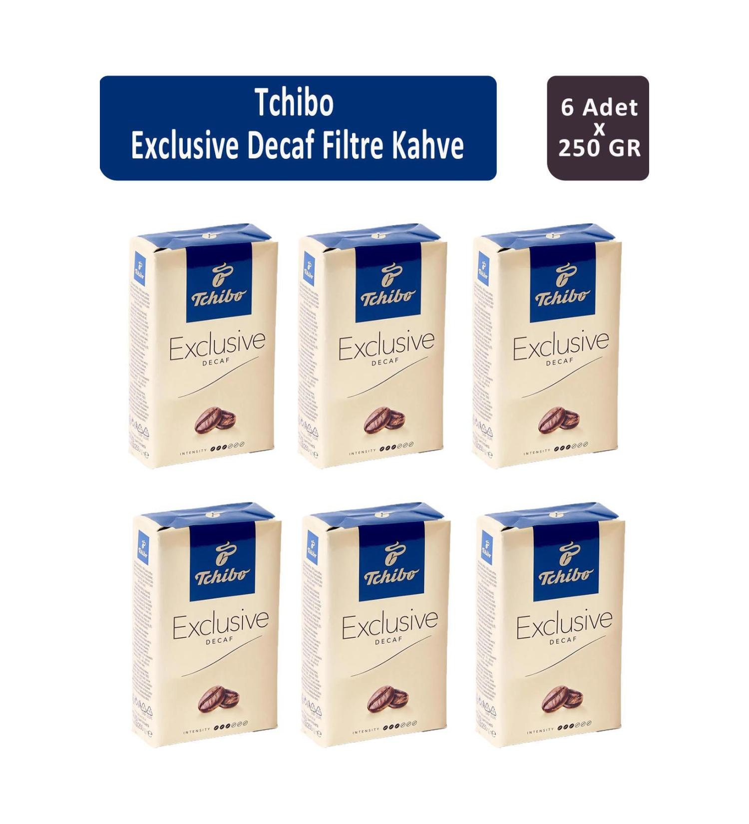 Tchibo Exclusive Decaf Filter Coffee 250 gr x 6 Pieces