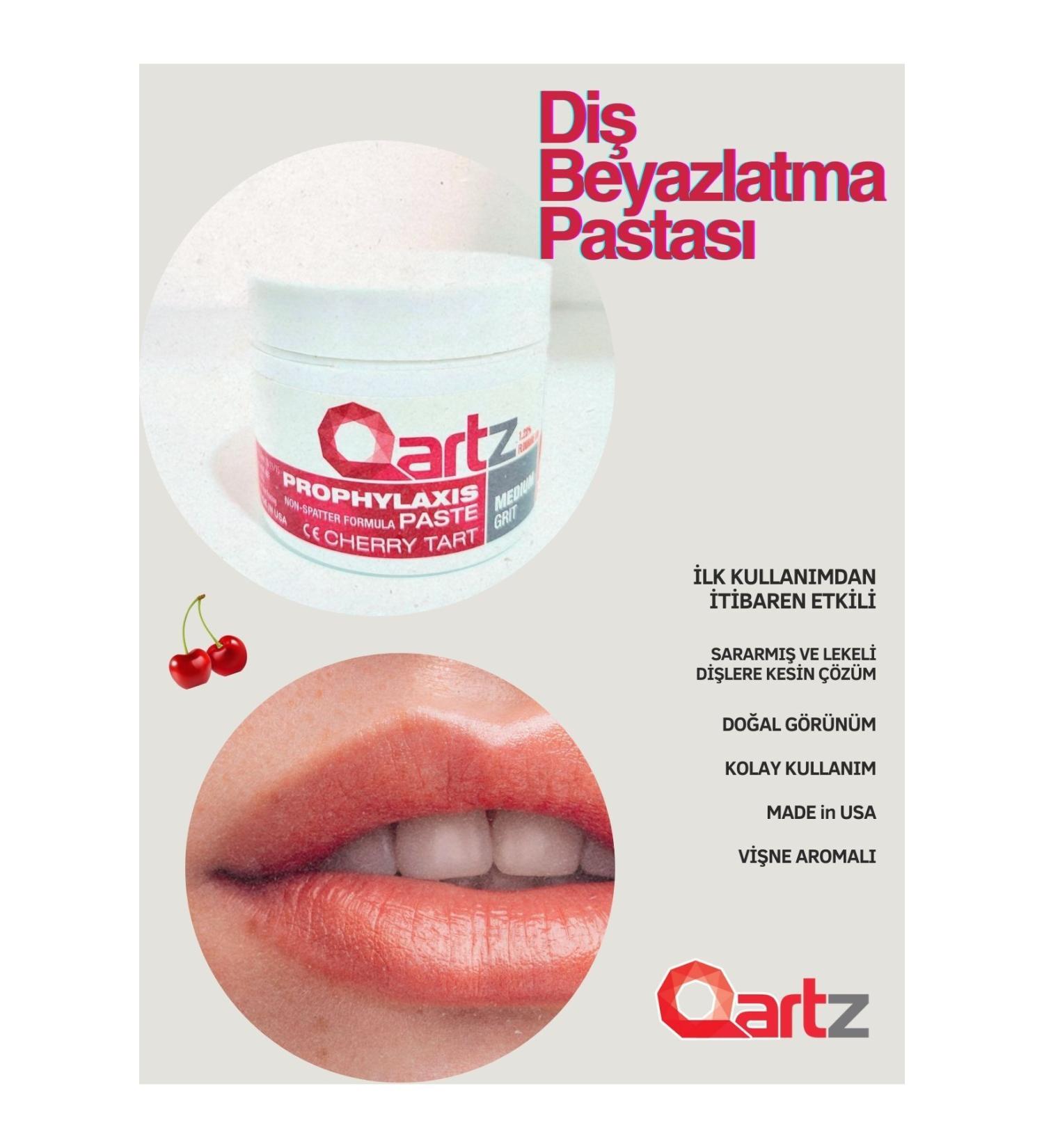 qartz Tooth Cleaning and Polishing Paste Cherry 100 gr - Detergent Paste - Buy Online on GoSupps.com