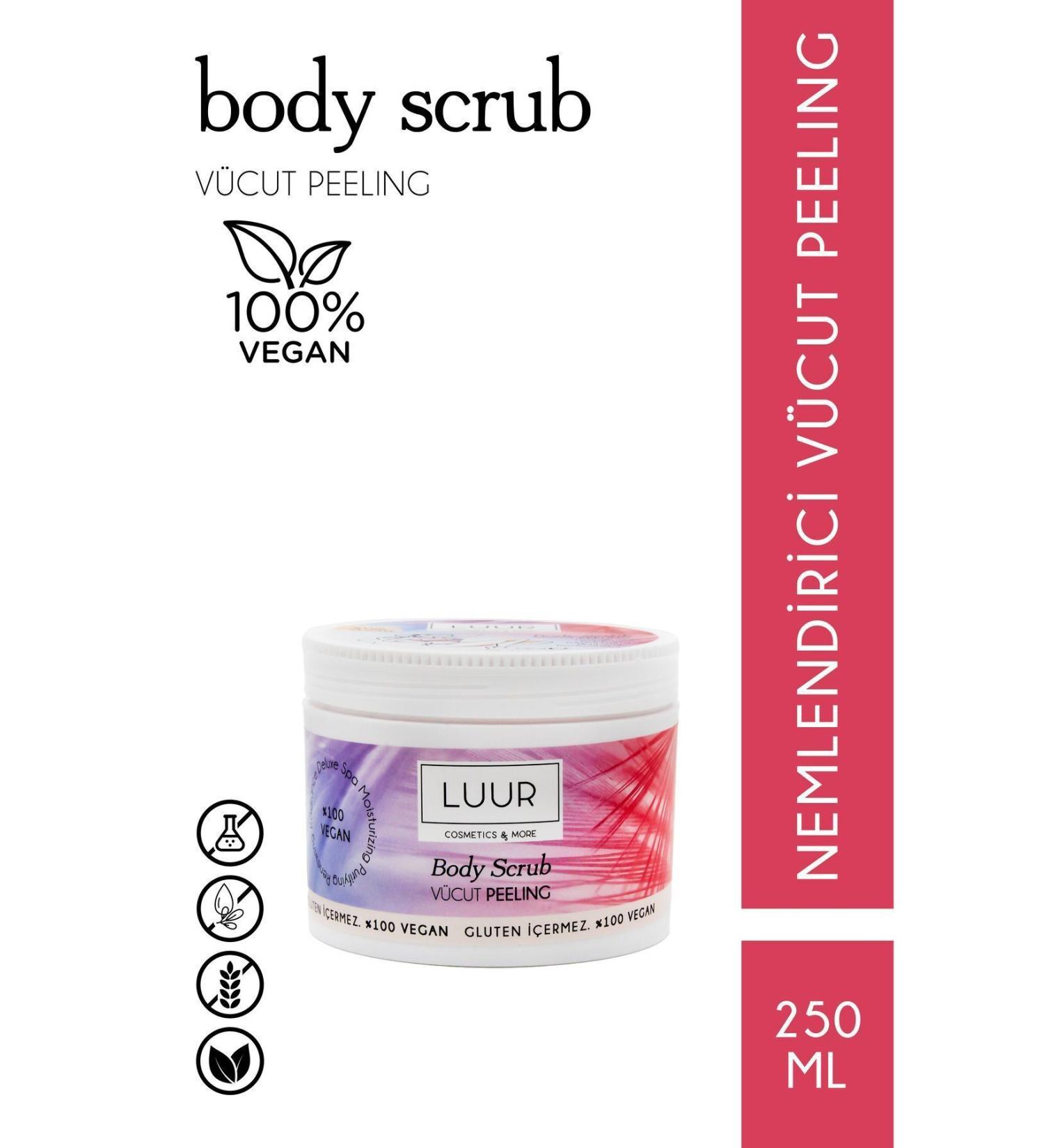 LUUR COSMETICS & MORE Body Peeling Moisturizing Purifying Regenerating 250 ml - Buy Online on GoSupps.com