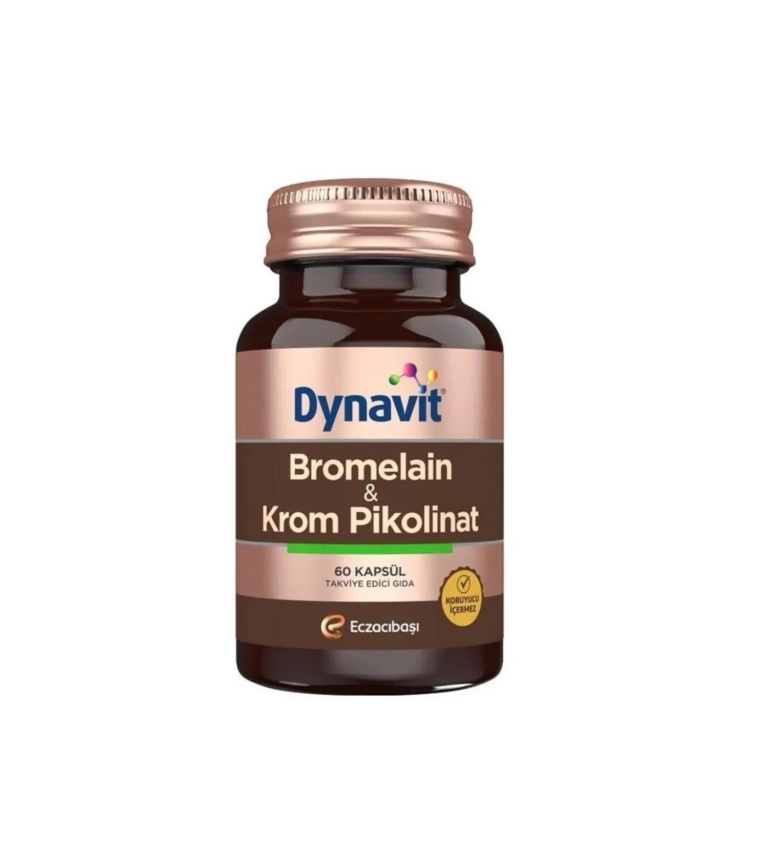 Dynavit STD Dynavit Bromelain Chrome Picolinate 60 Capsules (SINGLE)