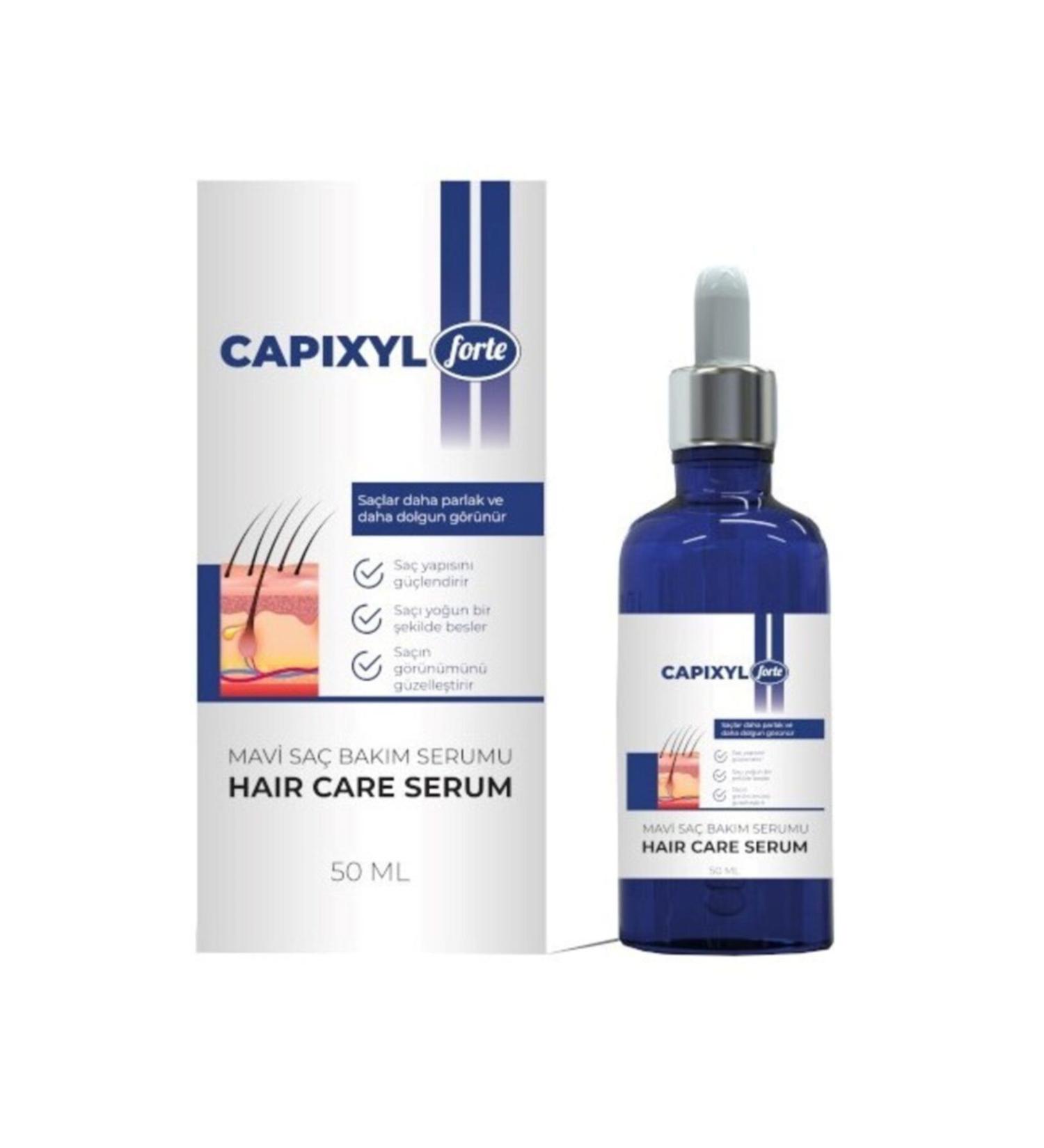 CAPIXYL Forte Blue Serum Strengthening and Nourishing Hair Serum Against Hair Loss