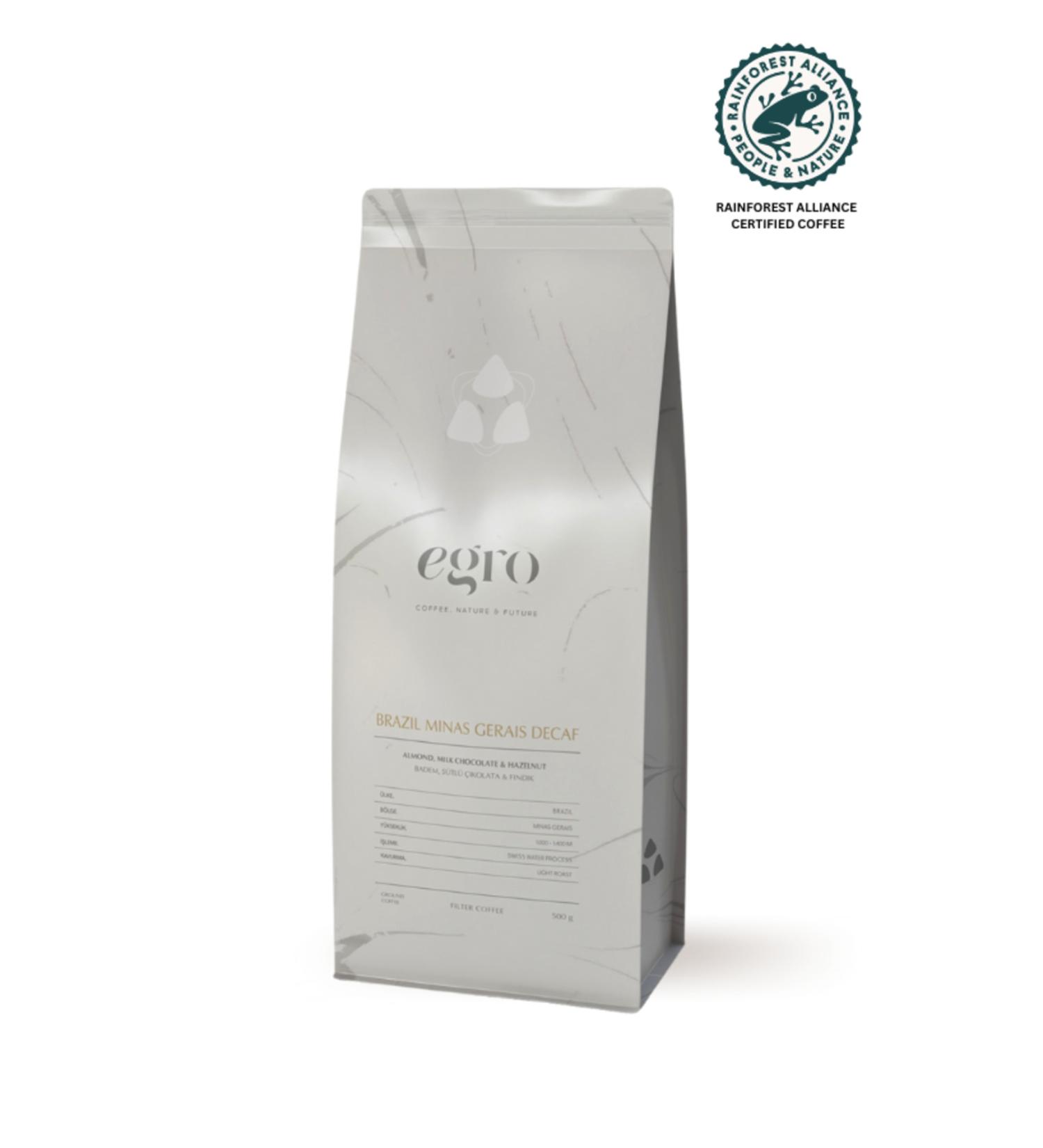 EGRO Brazil Minas Gerais Decaf - 500 G Coffee Beans