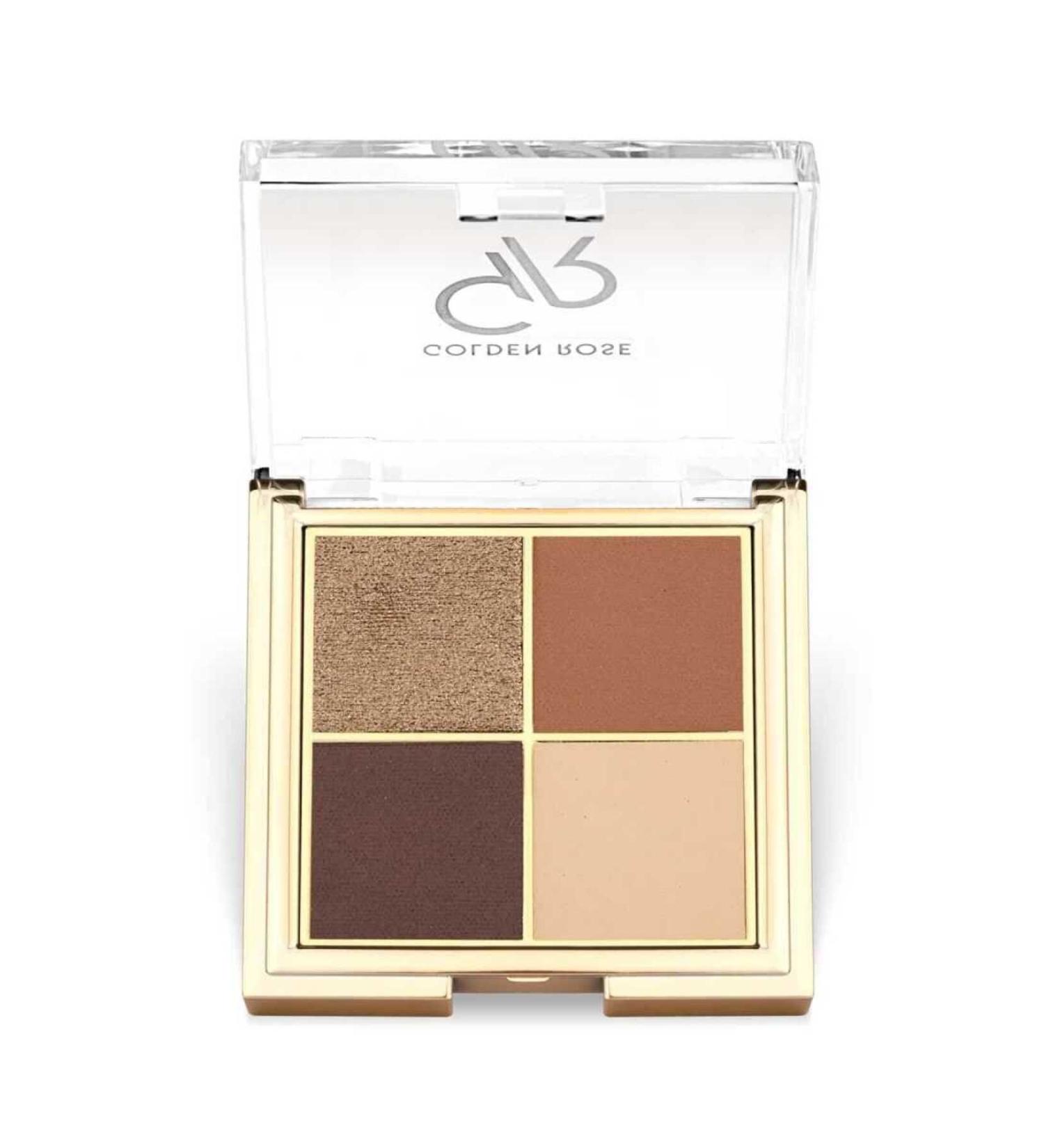 Golden Rose Quattro Eyeshadow Palette 04 Coffee Dream