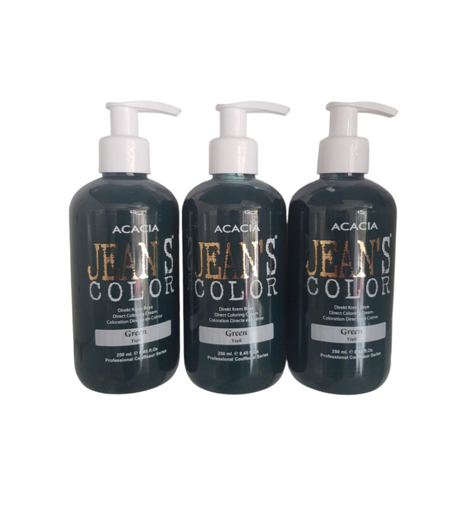 Acacia Jean's Color Jean's Color Green 250ml. Green 3 Pieces