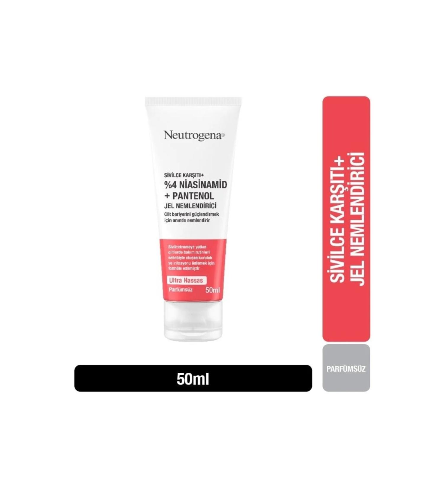 Neutrogena Anti-Acne+ Gel Moisturizer 4% Niacinamide + Panthenol 50 ml