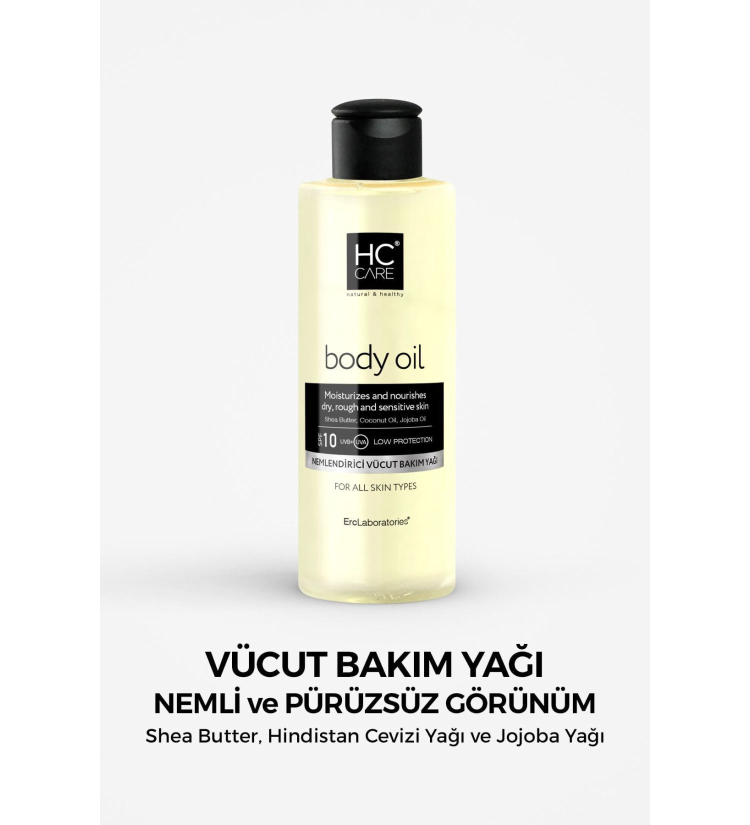 HC Care Body Care Oil 10 Spf - Moisturizing and Nourishing Body Oil