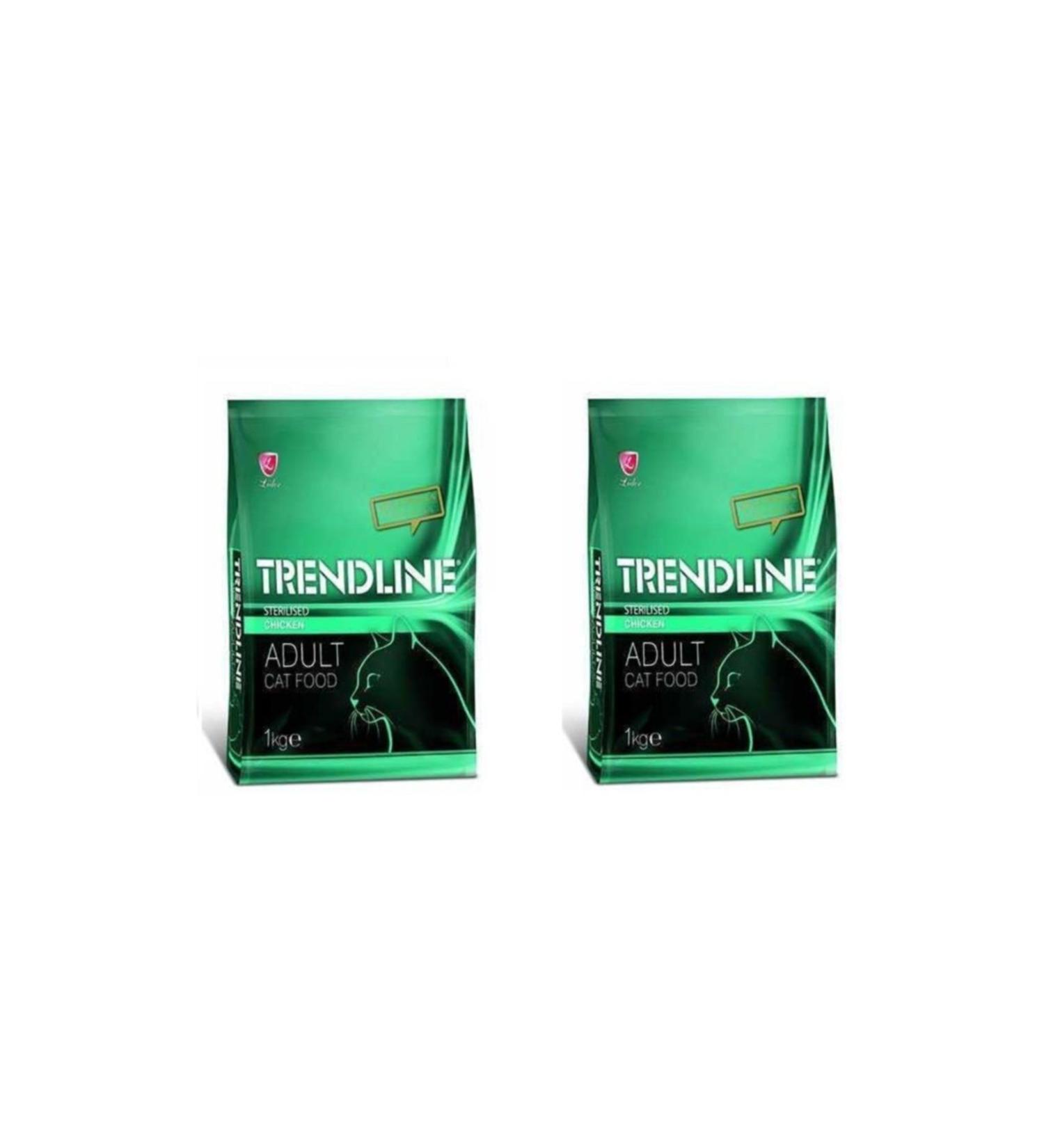 Trendline Sterilized Chicken Cat Food 1 Kg * 2 Pieces