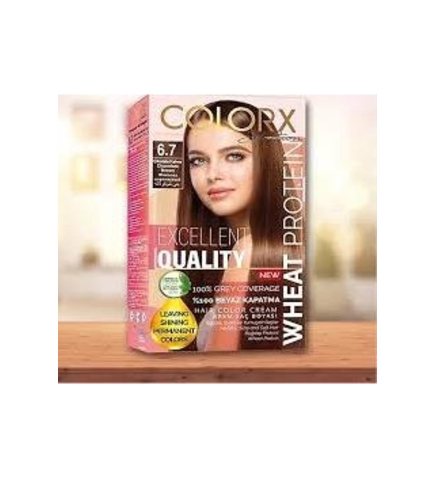 COLORX Set Hair Dye-6.7-Chocolate Brown
