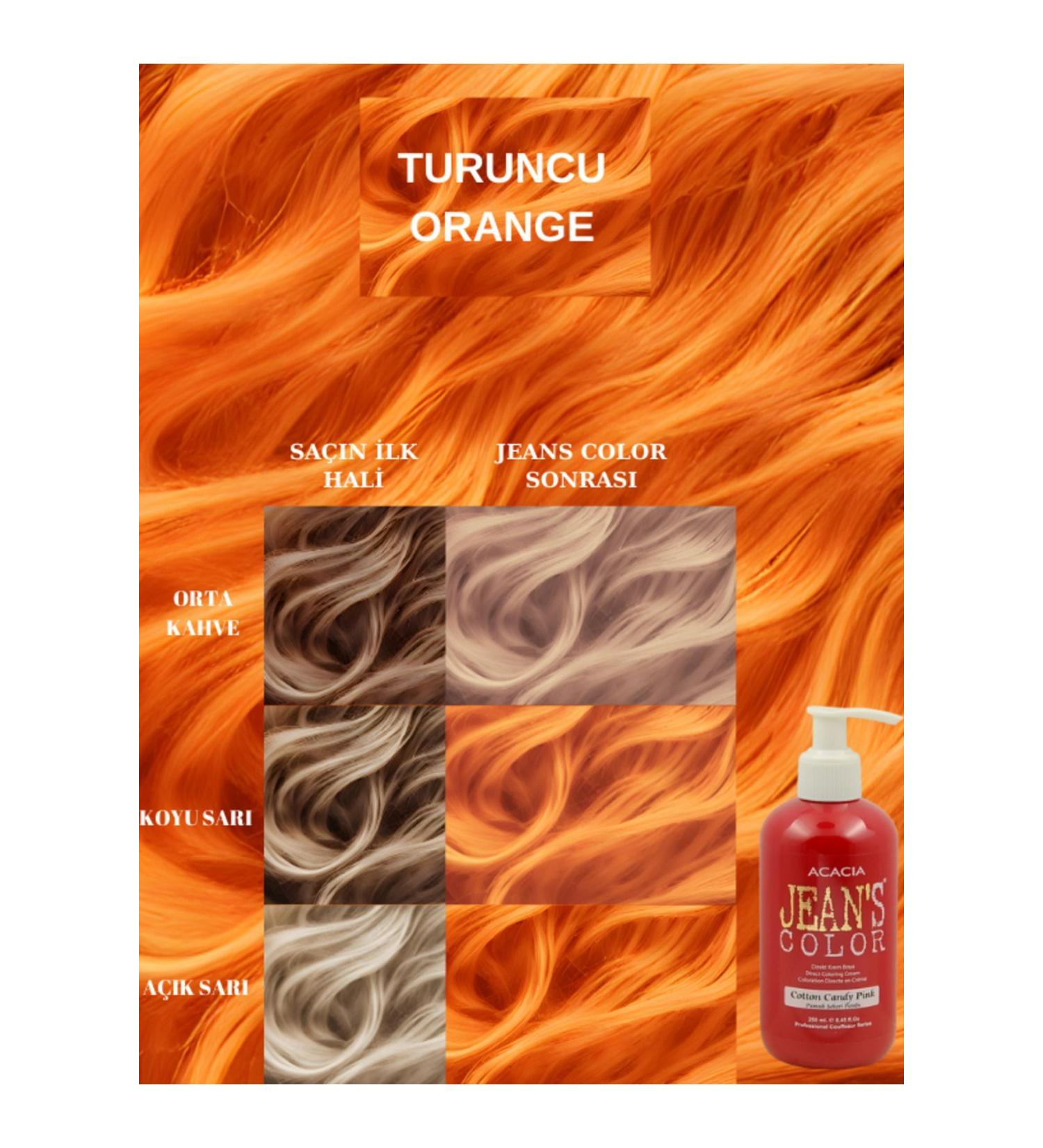 jeans color Ammonia Free Colored Hair Dye Orange 250ml. Odorless Water Based Orange Hair Dye - Buy Online on GoSupps.com