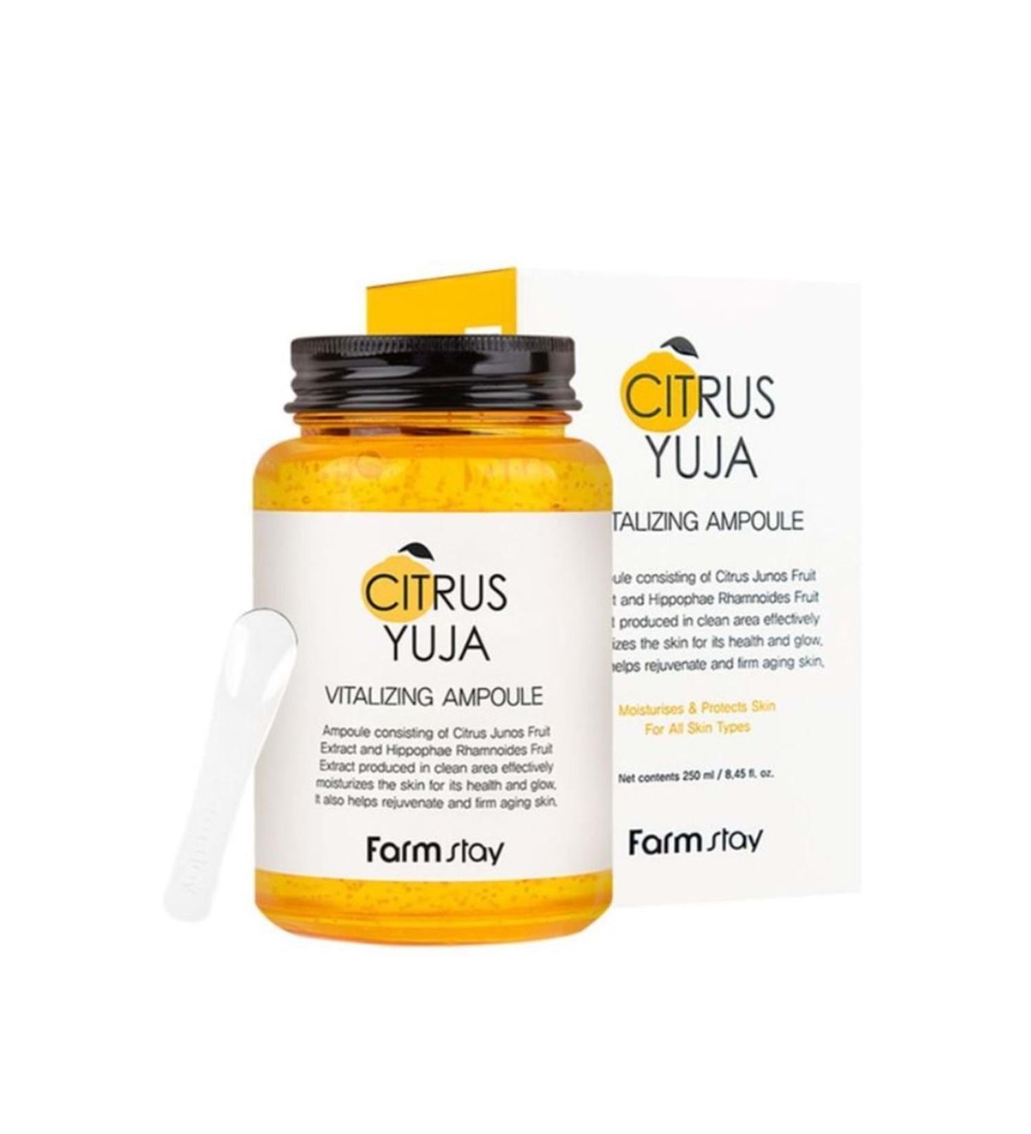 Farmstay Farm Stay Citrus Yuja Vitalizing Ampoule 250 ml Ampoule Containing Vitamin C