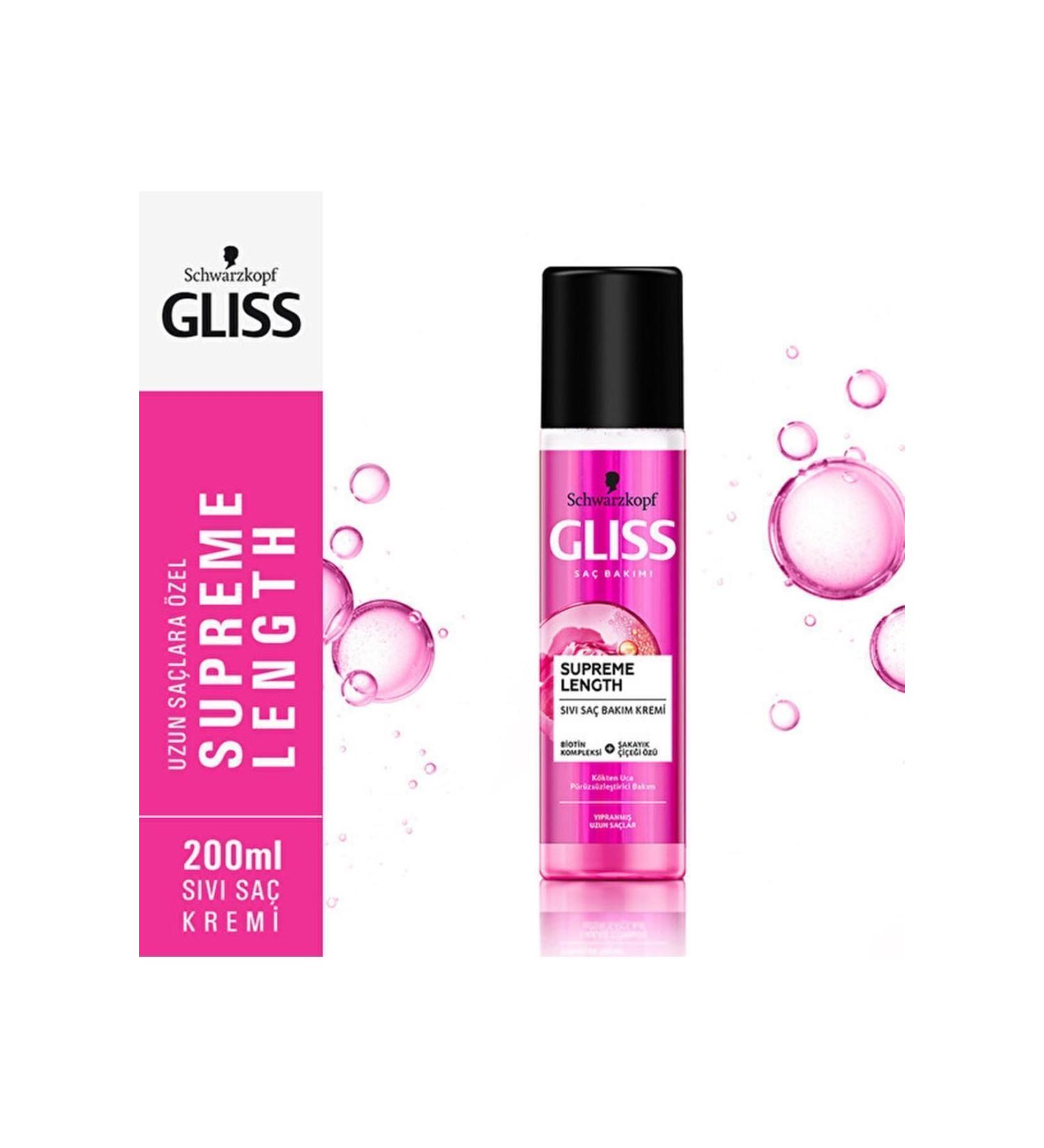 Gliss Brand: Schwarzkopf Supreme Length Liquid Conditioner 200 Ml Category: Conditioner