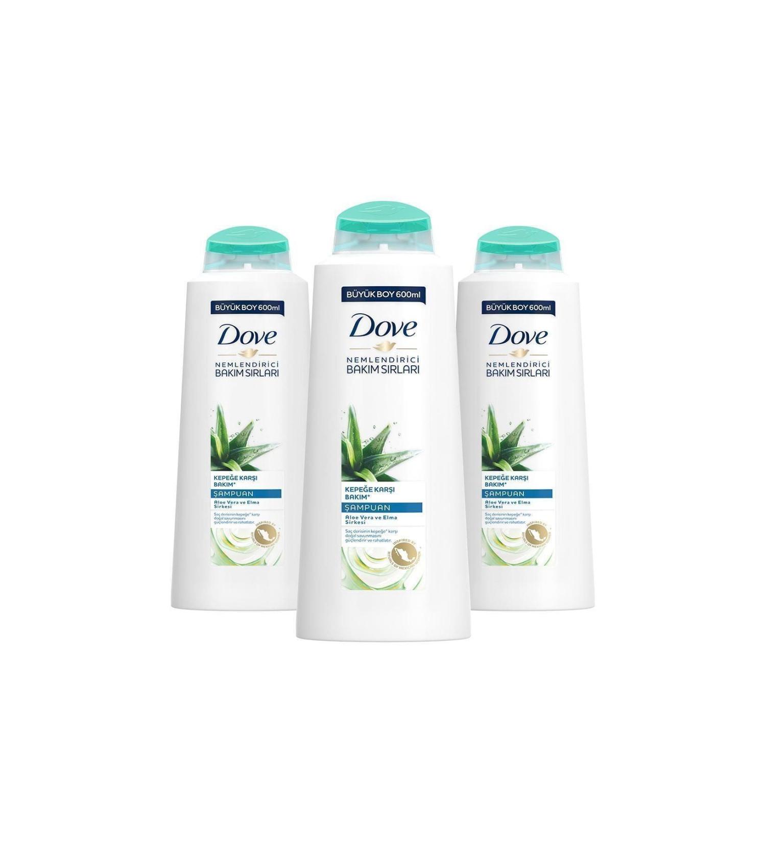 Dove Anti-Dandruff Moisturizing Care Shampoo 600 ml X3