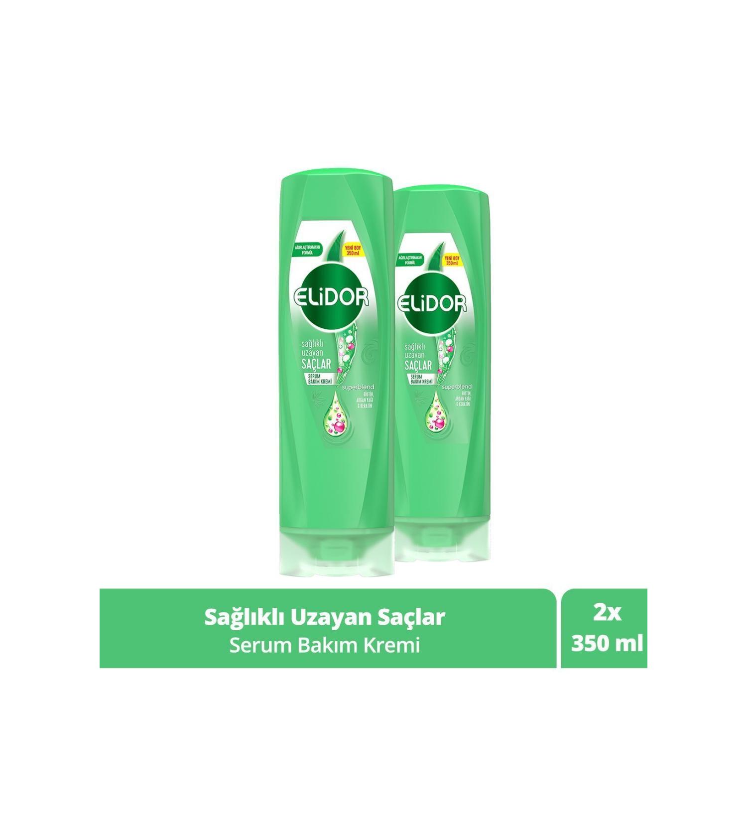 Elidor Superblend Serum Care Cream Healthy Growing Hair Biotin Argan Oil Keratin 350 ml X2 - Buy Online on GoSupps.com