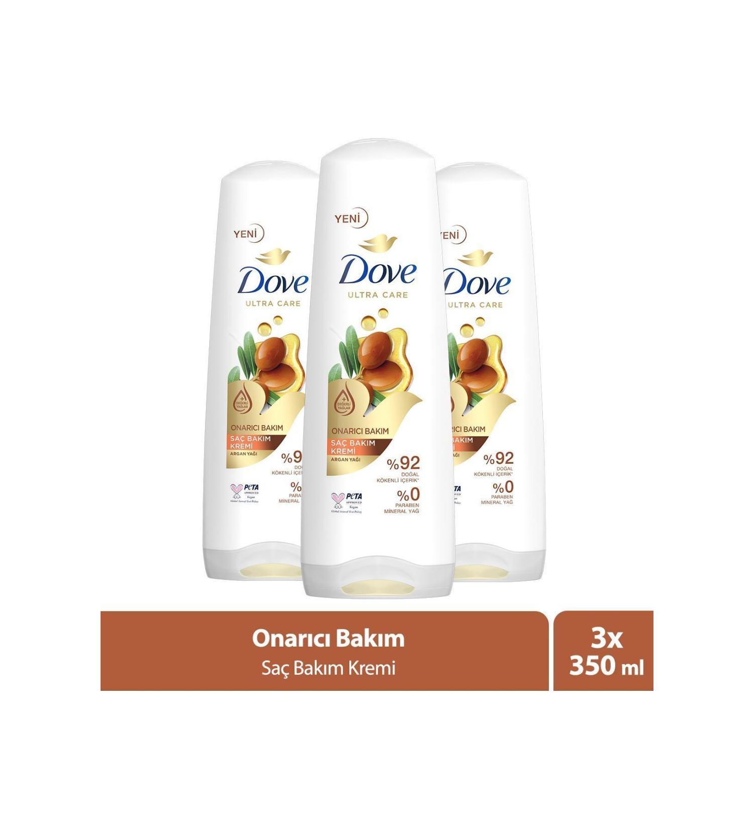 Dove Ultra Care Hair Care Conditioner Repair Care Argan Oil 350 ml X3 - Buy Online on GoSupps.com