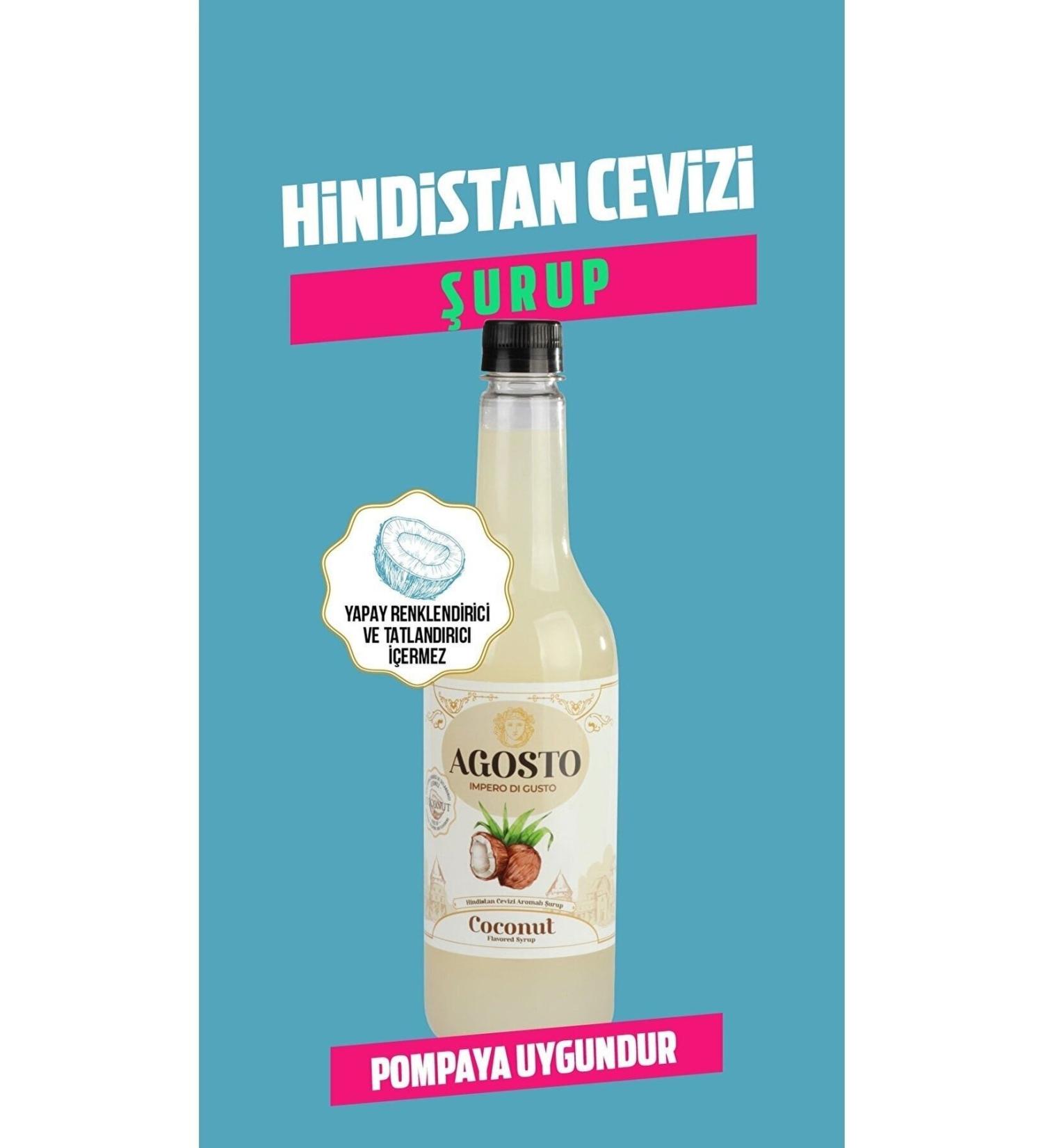 AGOSTO 6 X 750 ml Coconut Flavored Syrup
