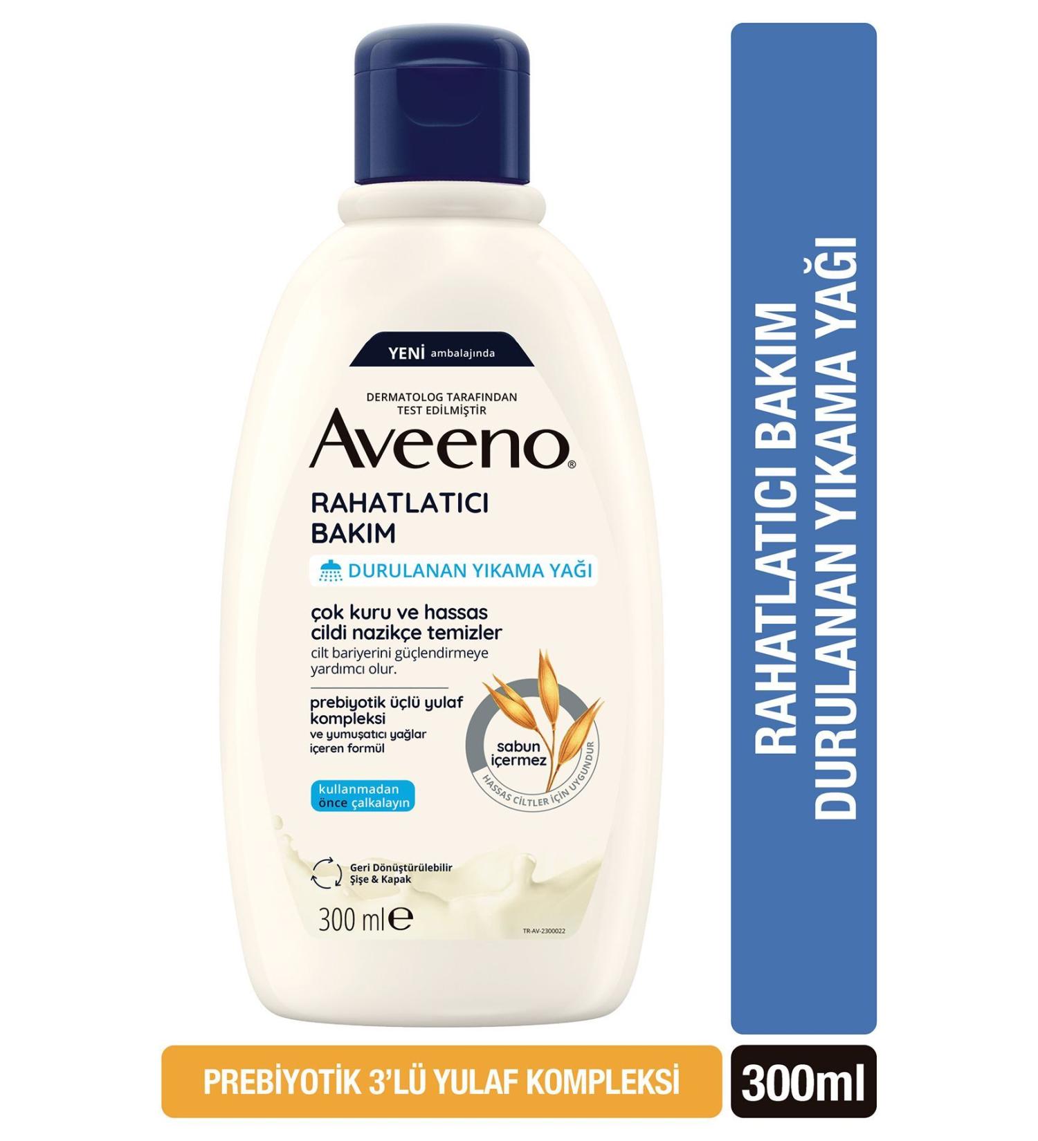 AVEENO Soothing Rinse Care Wash Oil for Very Dry and Itchy Skin 300 Ml