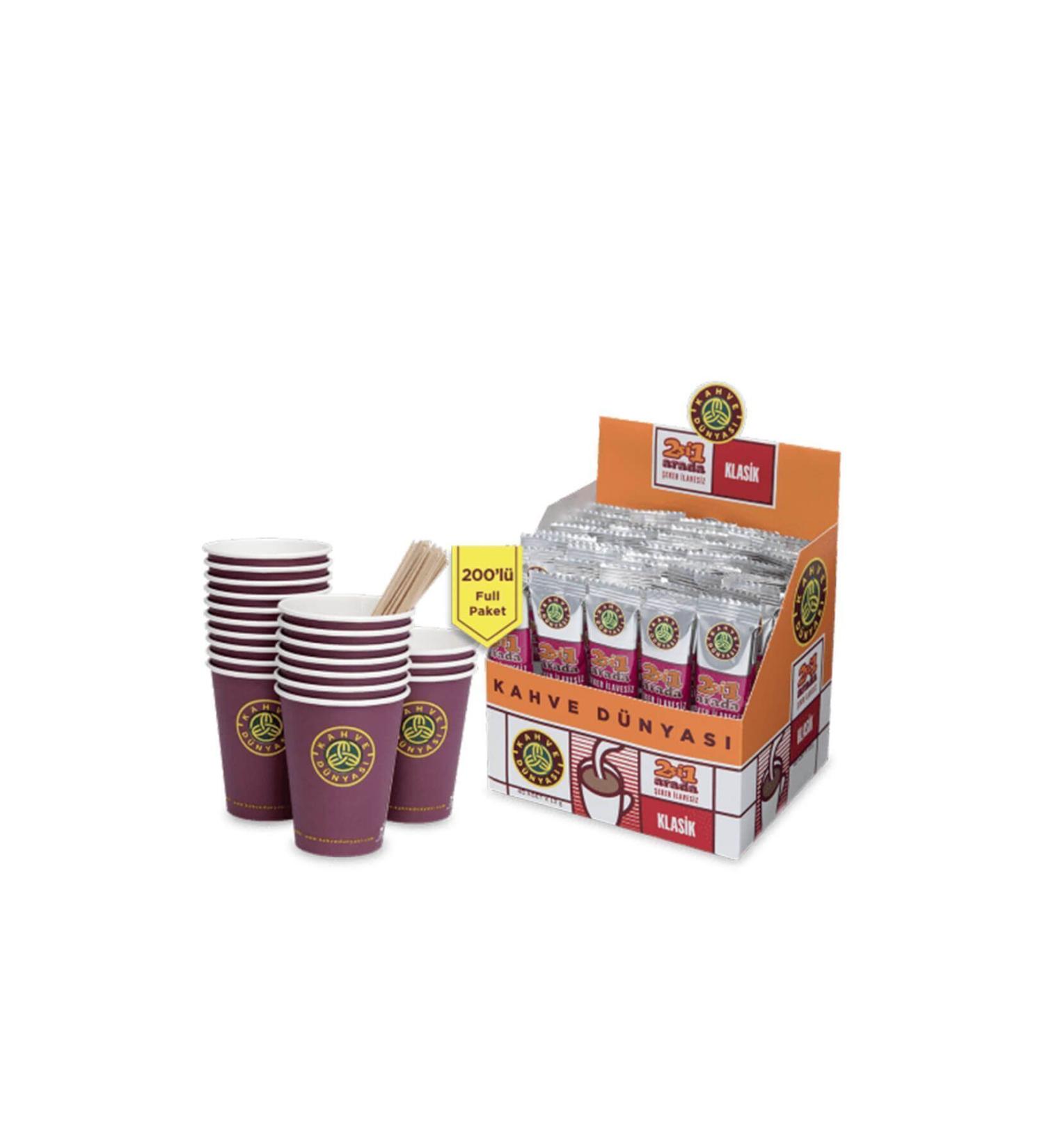 Coffee World 2 in 1 200 Full Package Classic